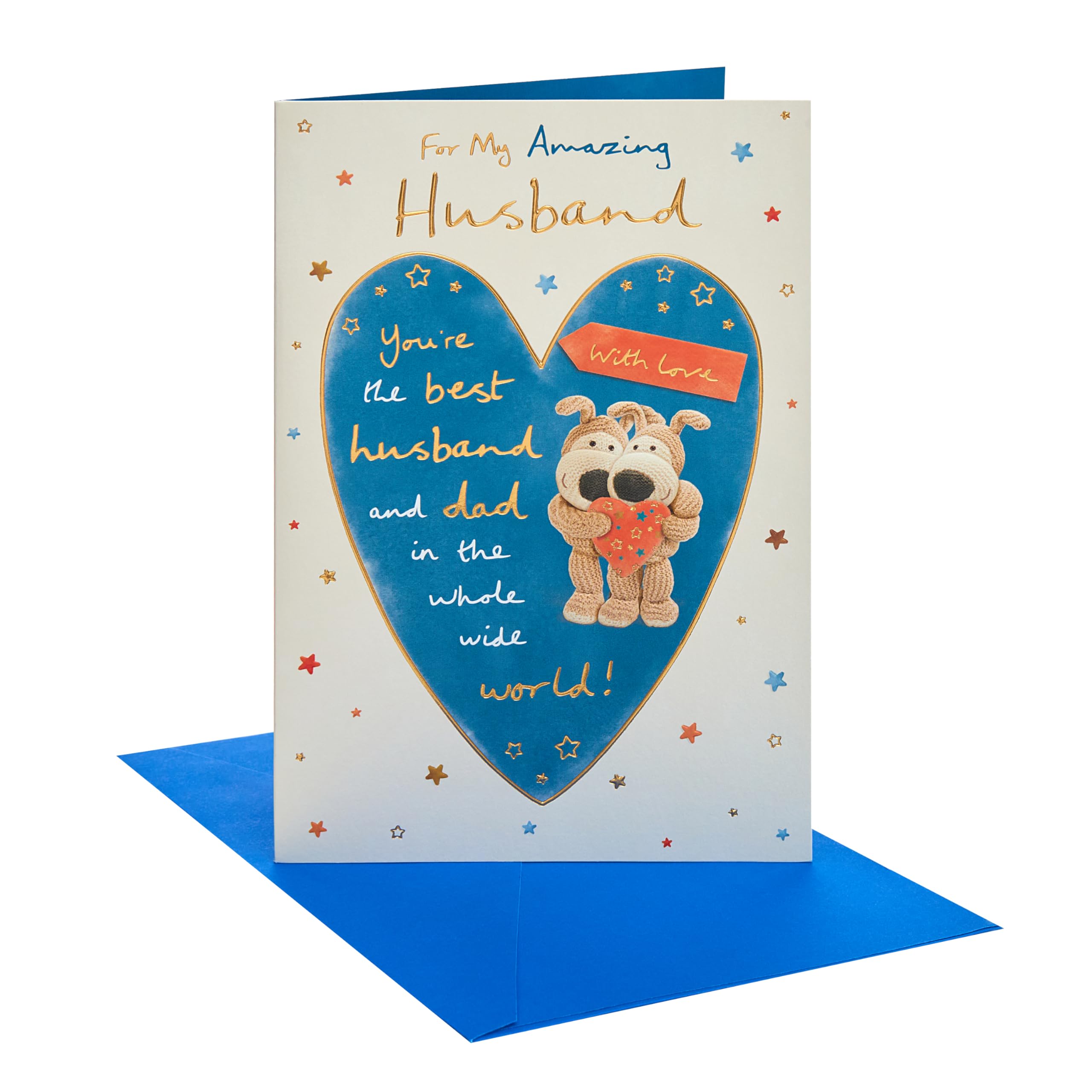 Boofle Father's Day Card for Husband, Dad, Grandad | FSC Certified | 14.9 x 22.9 cm