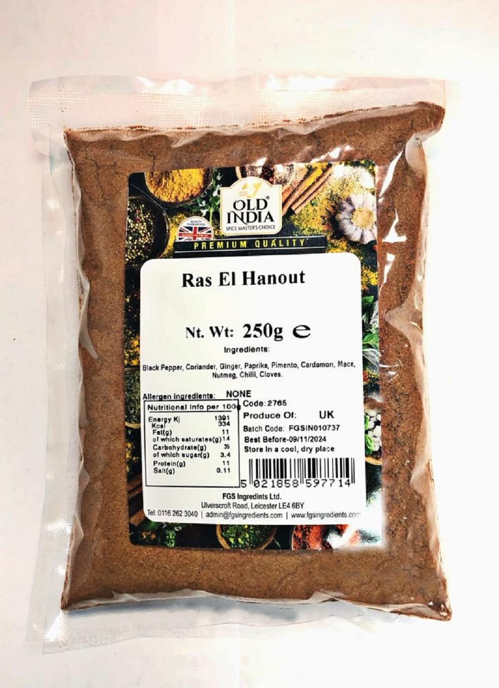 Old India Ras El Hanout Mixed Spice Seasoning - 250g Natural Blend 1