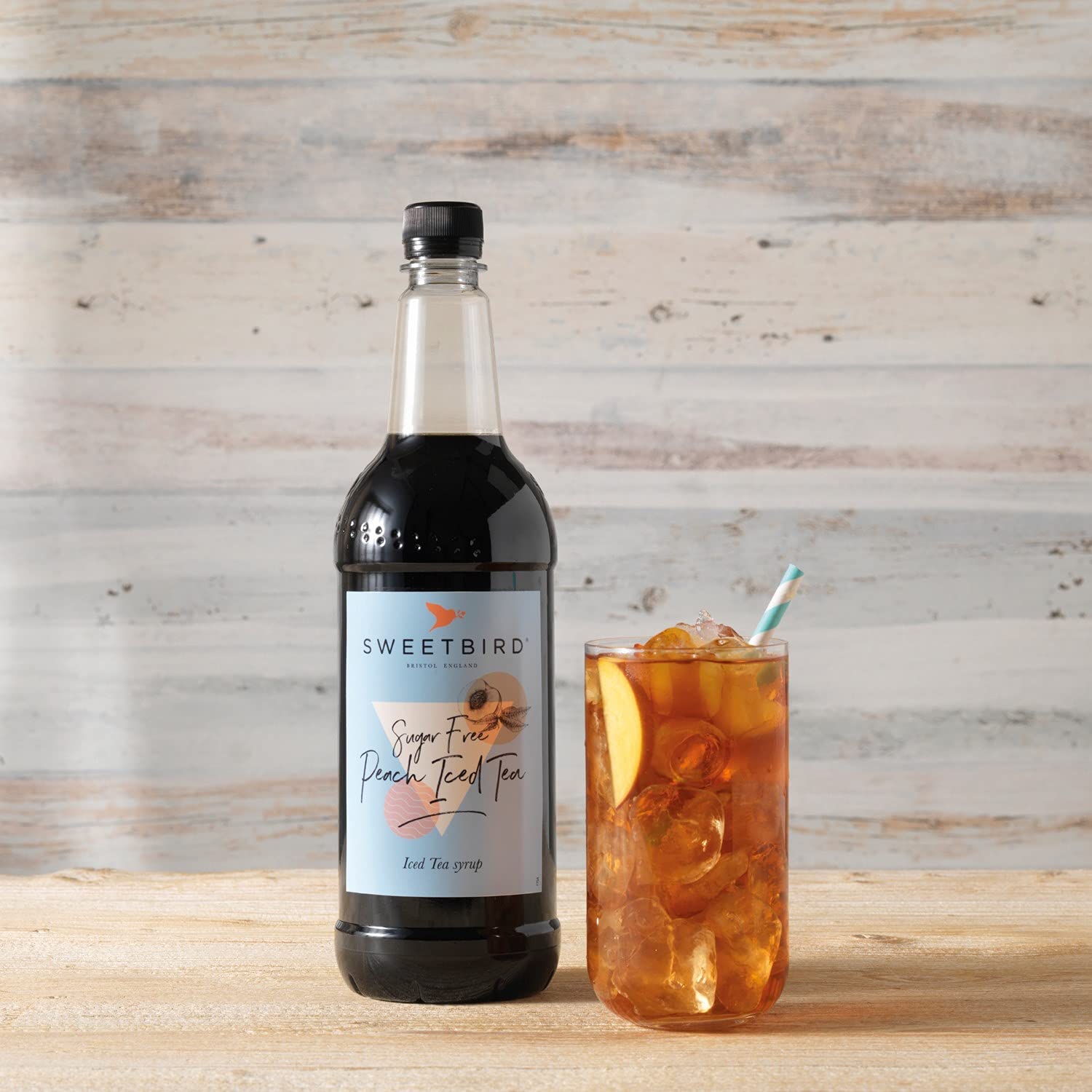 Sweetbird Sugar Free Peach Iced Tea Syrup - Vegan Friendly | 1 Litre