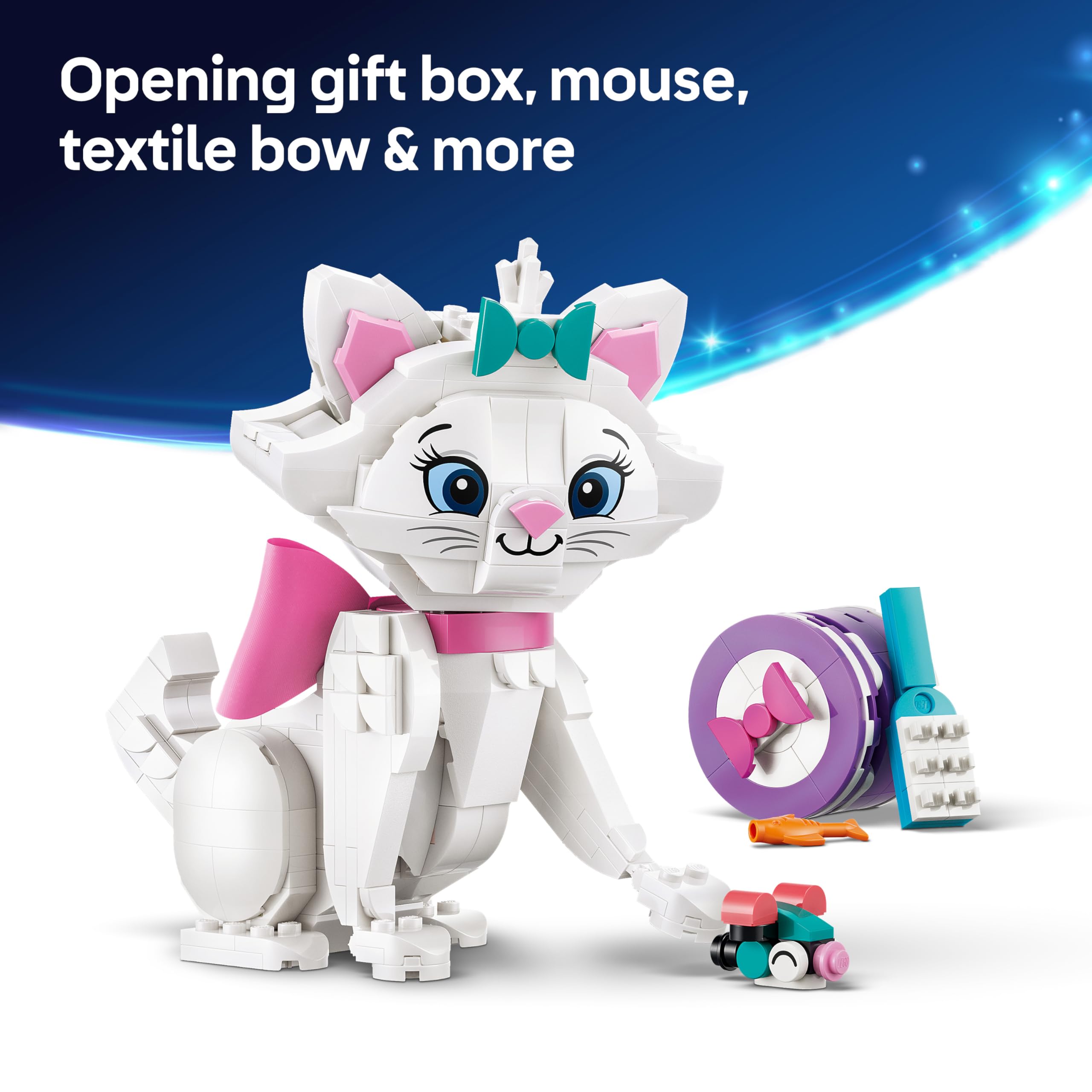 LEGO|Disney The Aristocats Adorable Marie - Toy Cat Animal Figure w/Accesso 3