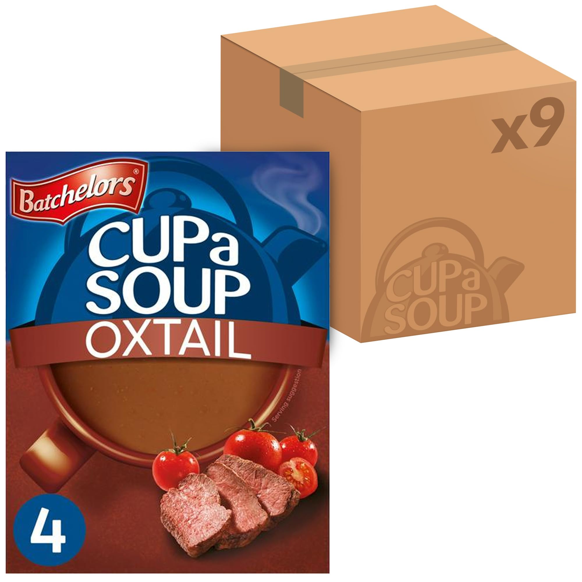 Batchelors Cup a Soup Oxtail Instant Soup Sachets, 78g Box (Pack of 9) 1