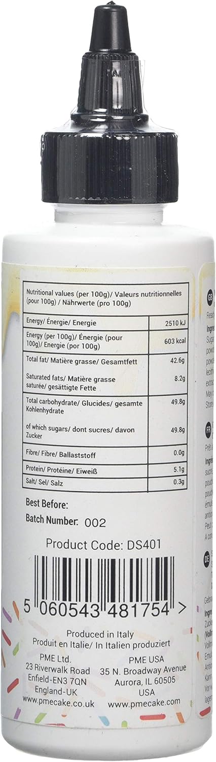 PME - Ready-to-Use Cake Drip White Chocolate Flavour 150g