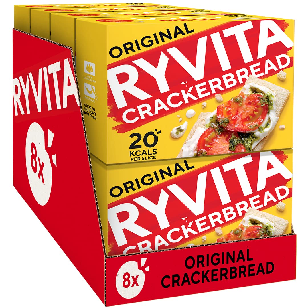 Rywita Original Crackerbread - Low Fat, High Fibre | 8 x 125g Packs