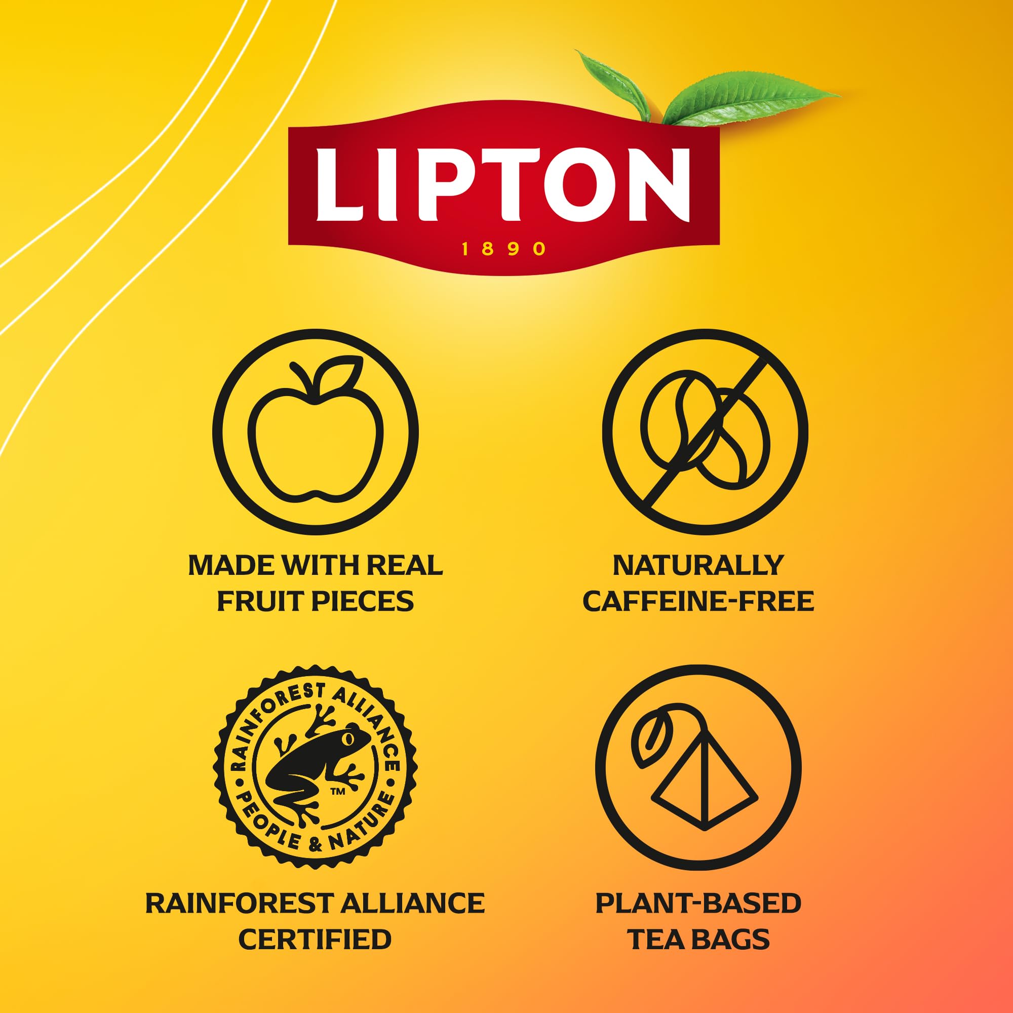 Lipton - Berry Bliss Fruit Infusion Herbal Tea Bags 5