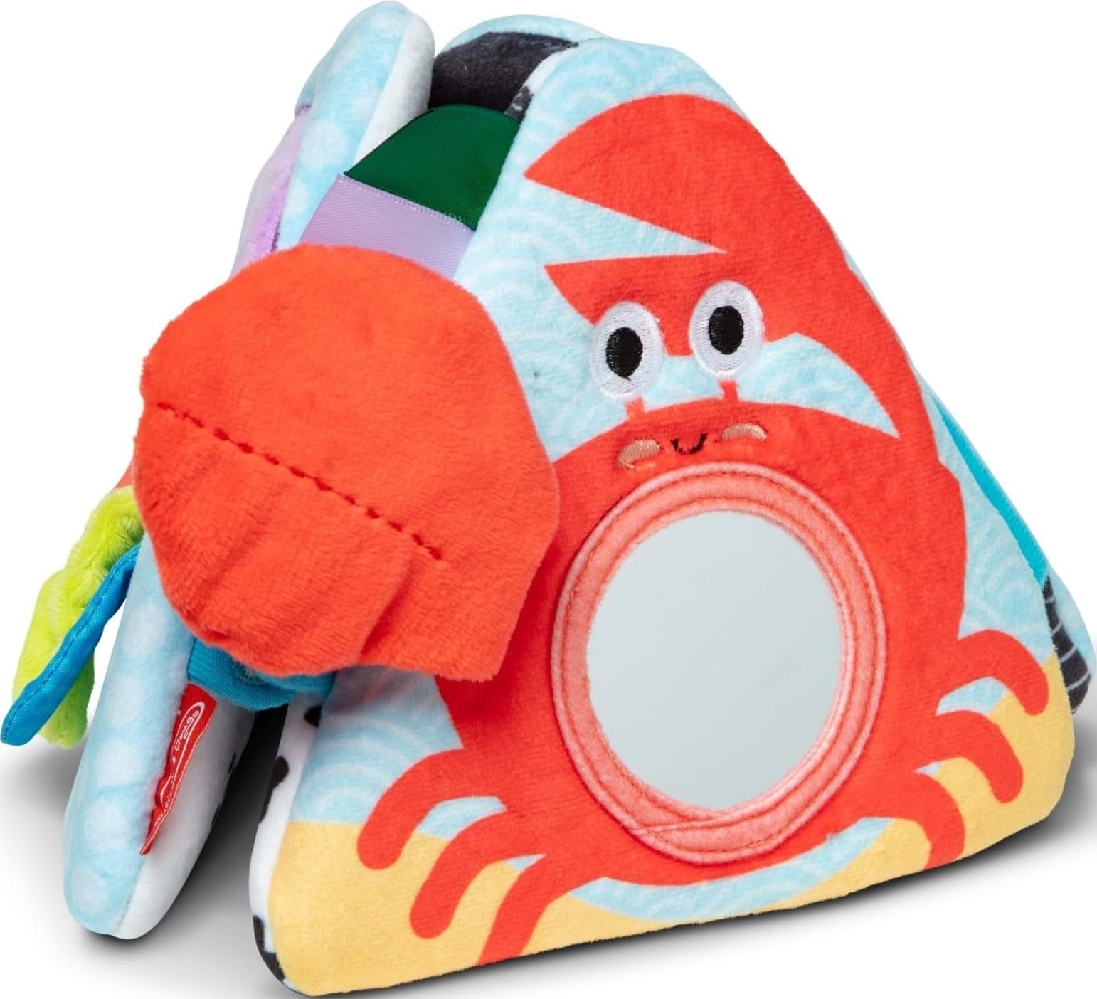 Melissa & Doug Ocean Tummy Time Triangle Baby Toy - Soft Sensory Play, Ages 0-6 Months