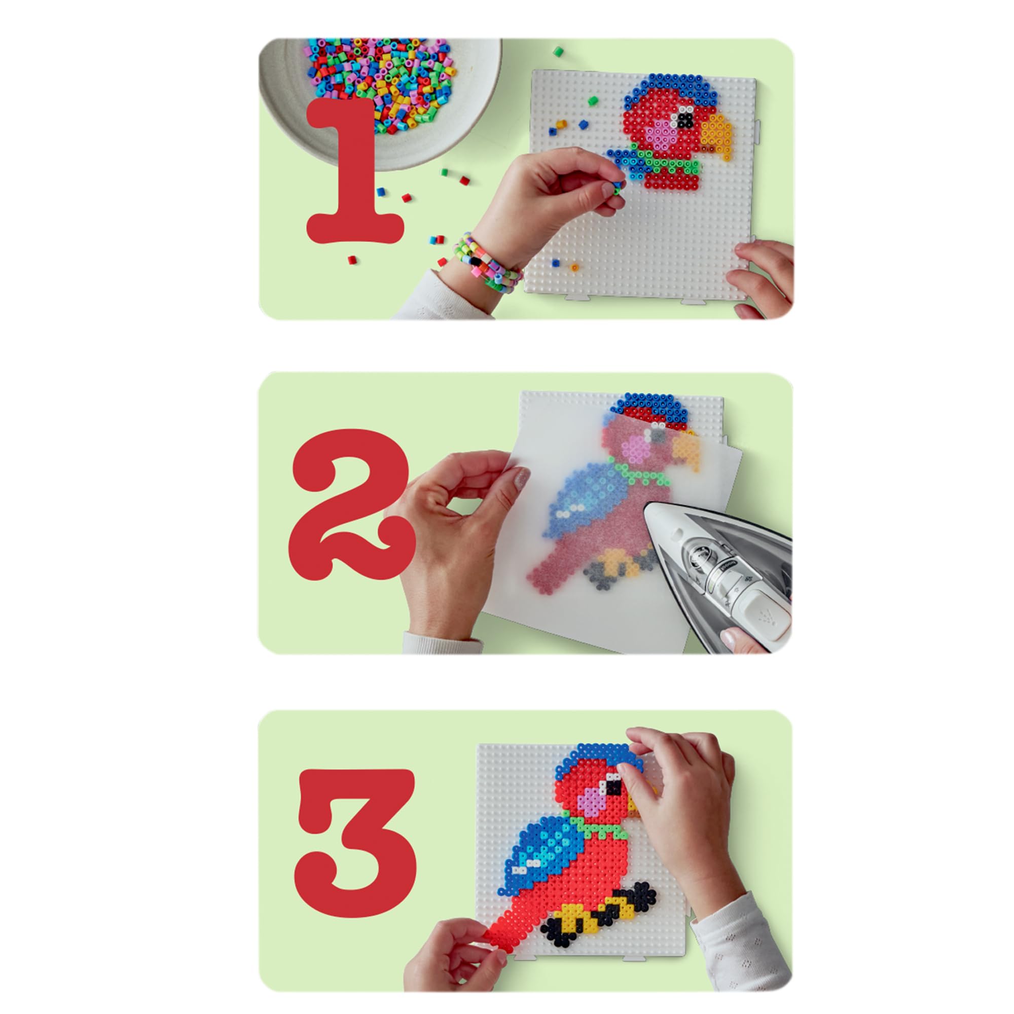 Hama Midi Bio Beads Bag - Eco-Friendly Fuse Beads for Creative Mosaic Art | Ages 5+ 4