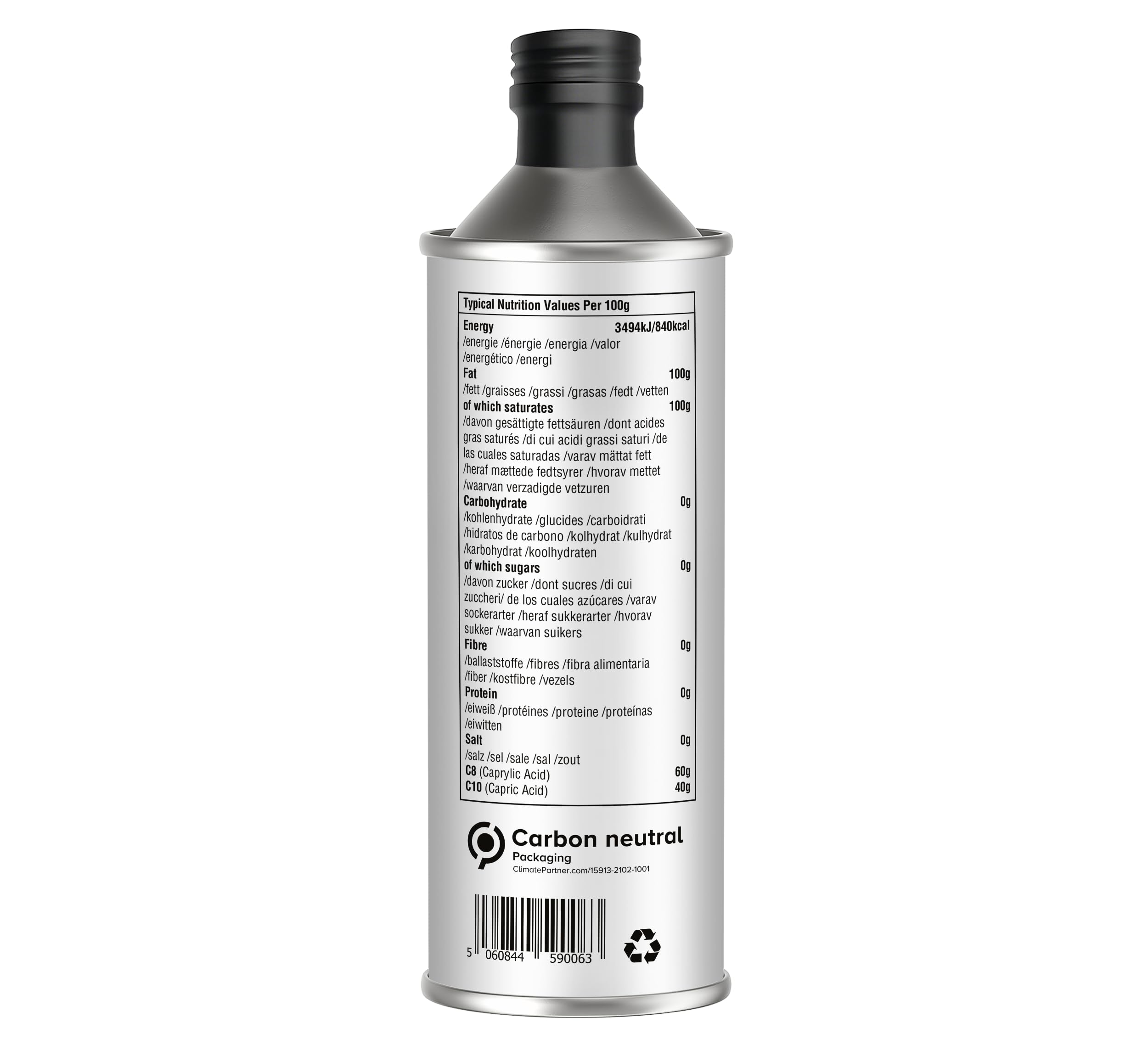 Eat Wholesome Organic MCT Oil - 500ml, High C8 & C10, Keto Friendly, CO2 Neutral 2