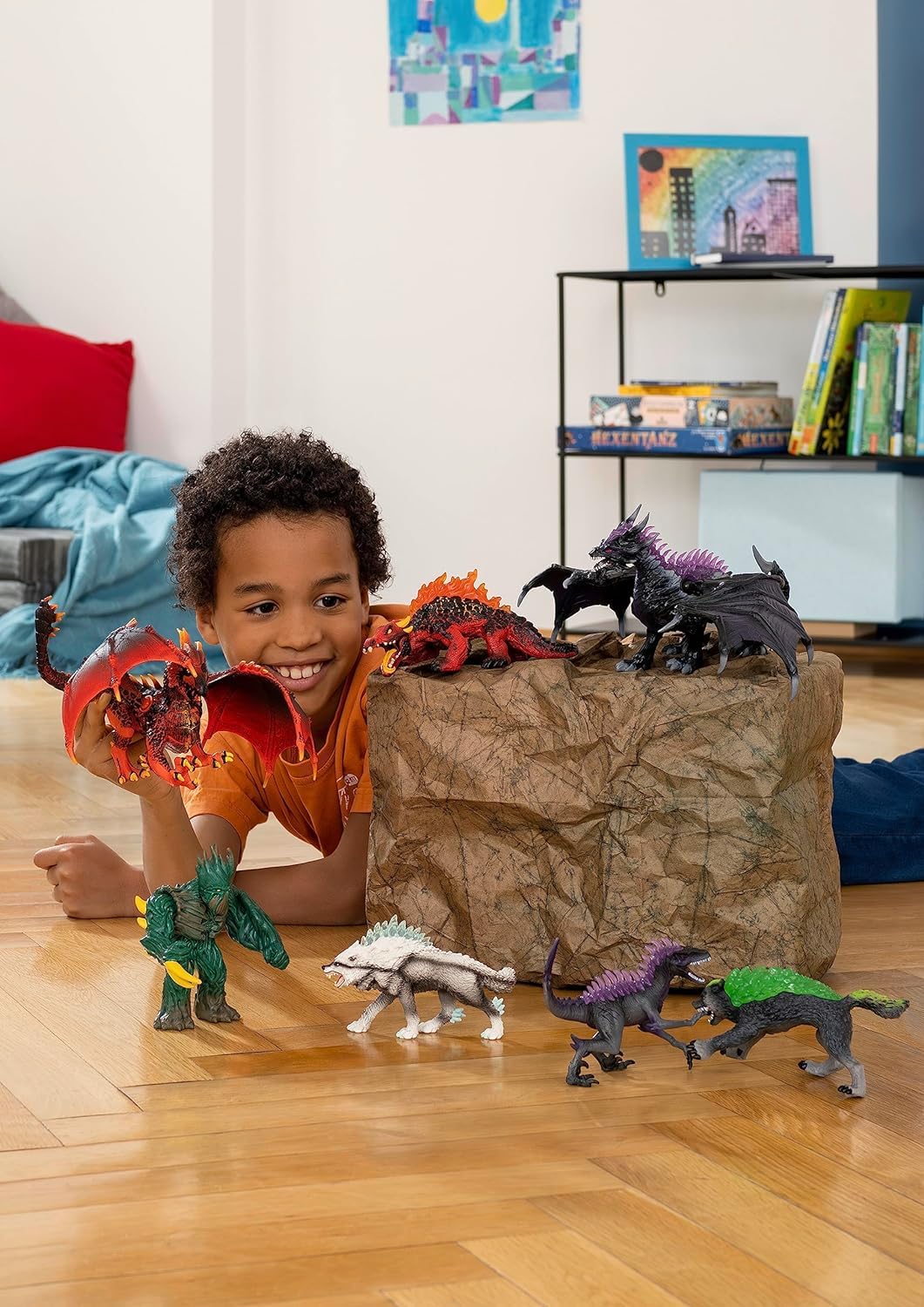 Schleich Eldrador Starter Set 72179 - Action Figure Playset for Ages 7+ | Includes 4 Figures & Weapon 3