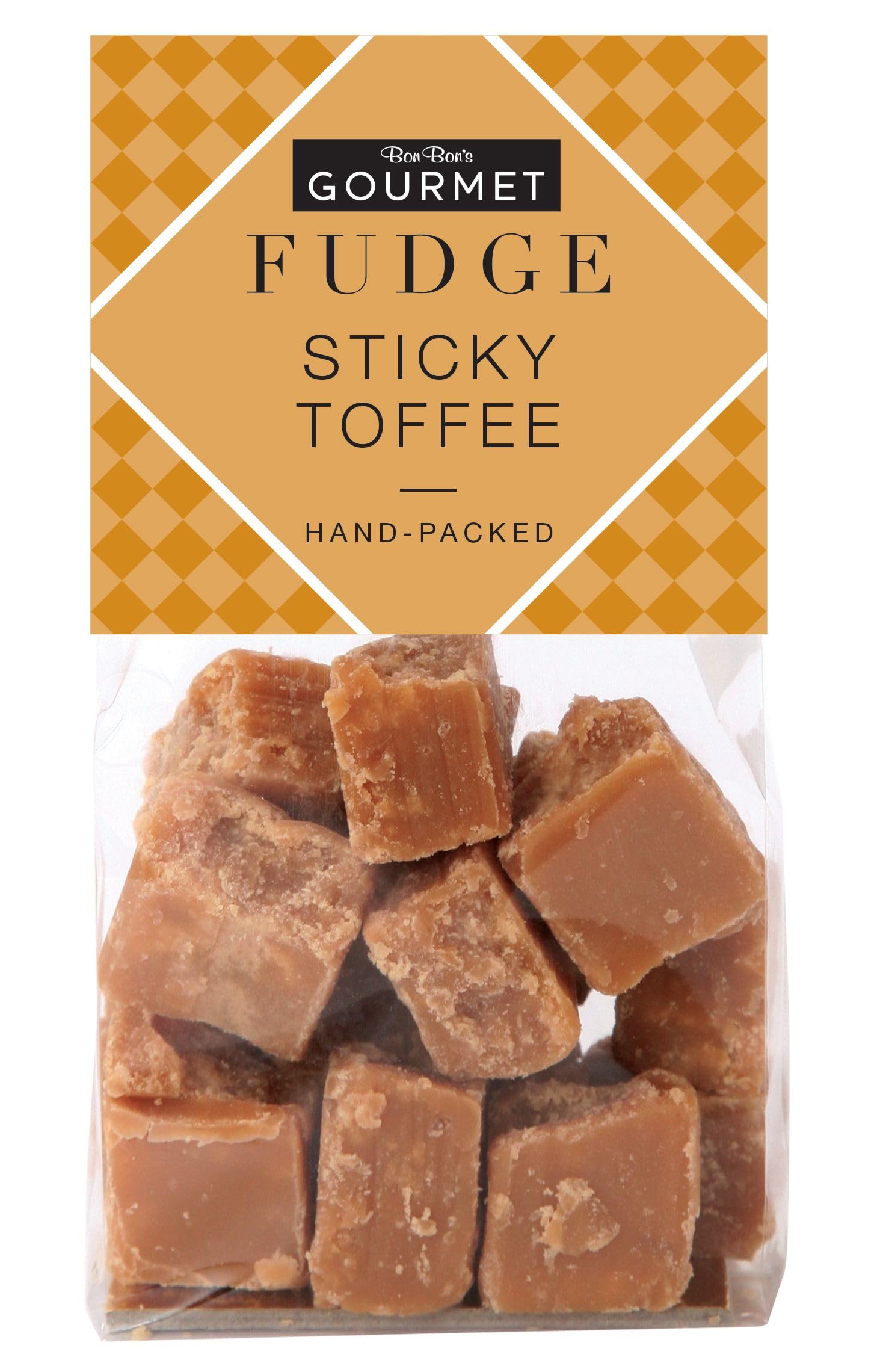 Bon Bon's Gourmet - Sticky Toffee Fudge Bag, Handmade British Fudge, 150g 1