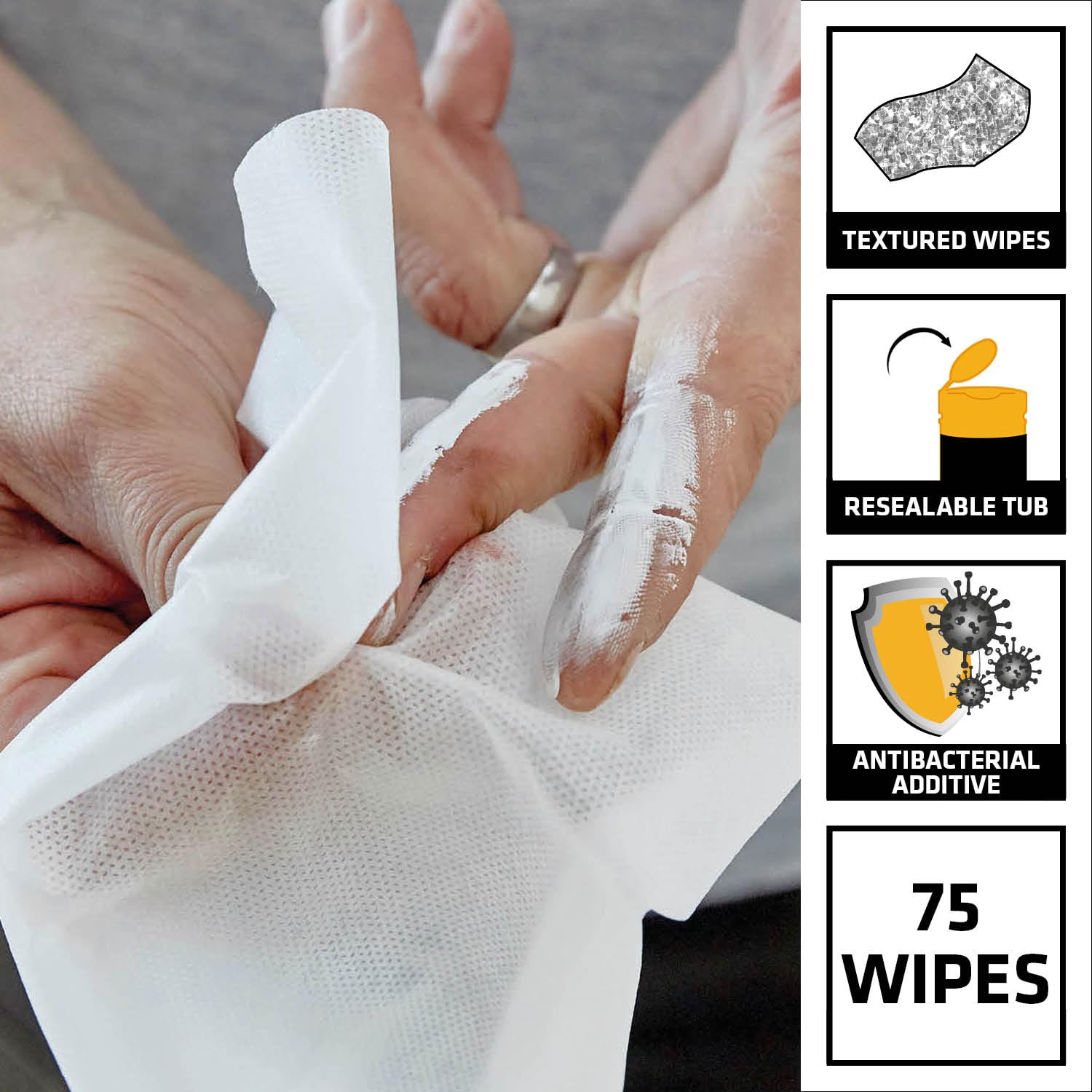 Sika Wonder Wipes Textured Heavy Duty Cleaning Wipes for Building Trade 6