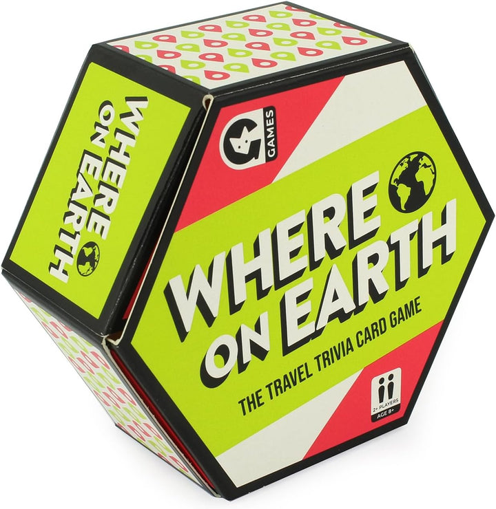 Ginger Fox Where On Earth Trivia Card Game for Ages 8+