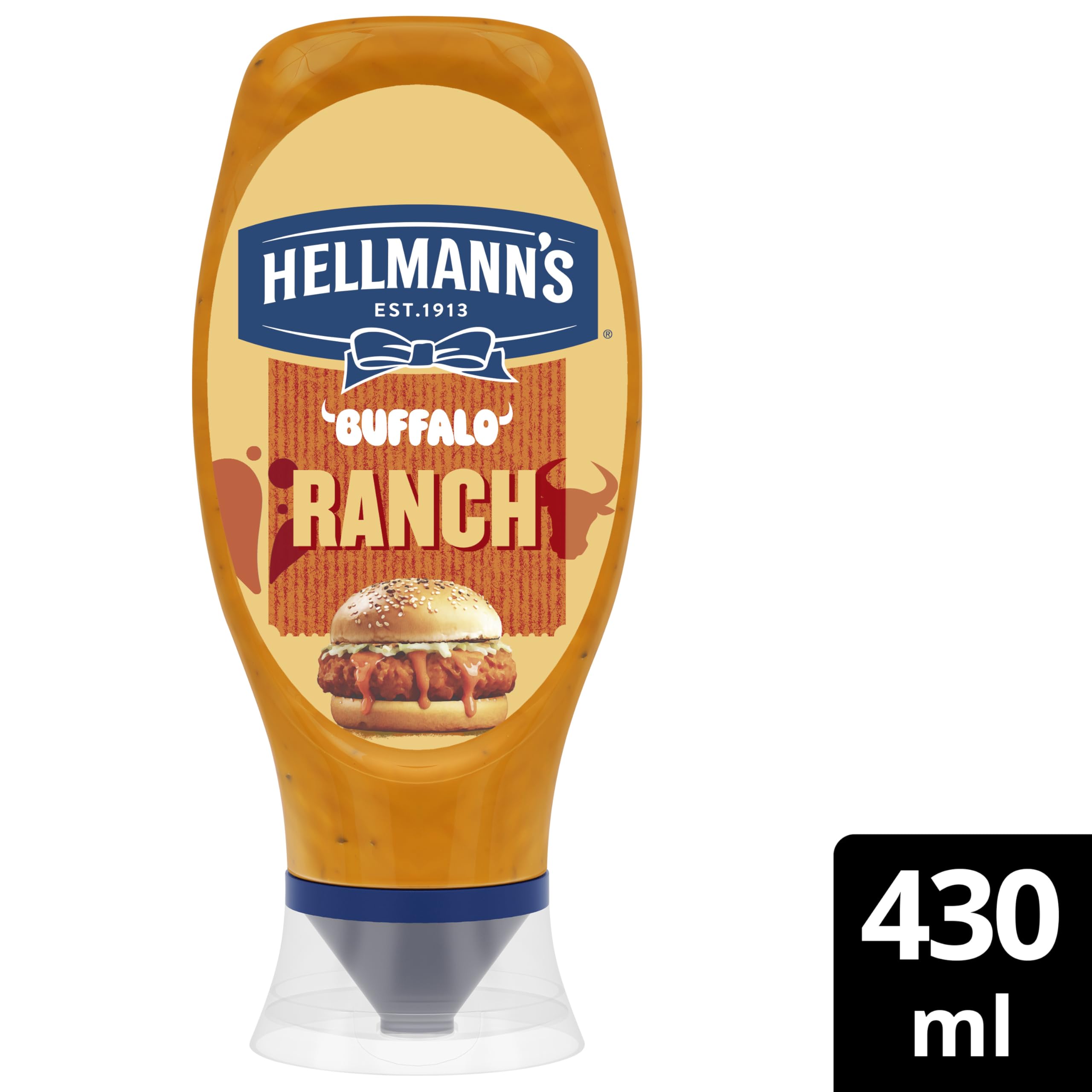 Hellmann's Buffalo Ranch Sauce with Buttermilk & Chillies | Medium Spicy | Vegetarian Suitable