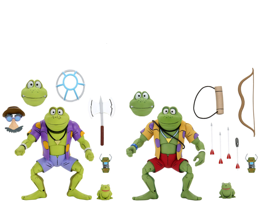 NECA Teenage Mutant Ninja Turtles Punk Frogs Genghis & Rasputin 7-Inch Action Figure 2-Pack