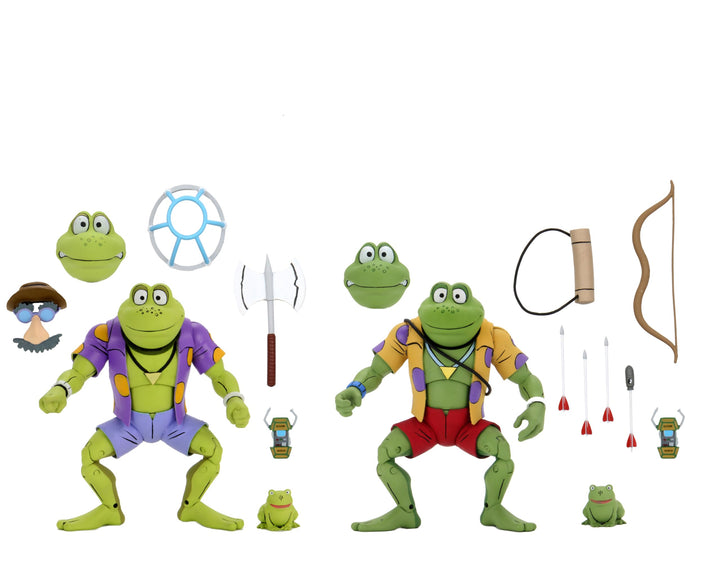 NECA Teenage Mutant Ninja Turtles Punk Frogs Genghis & Rasputin 7-Inch Action Figure 2-Pack