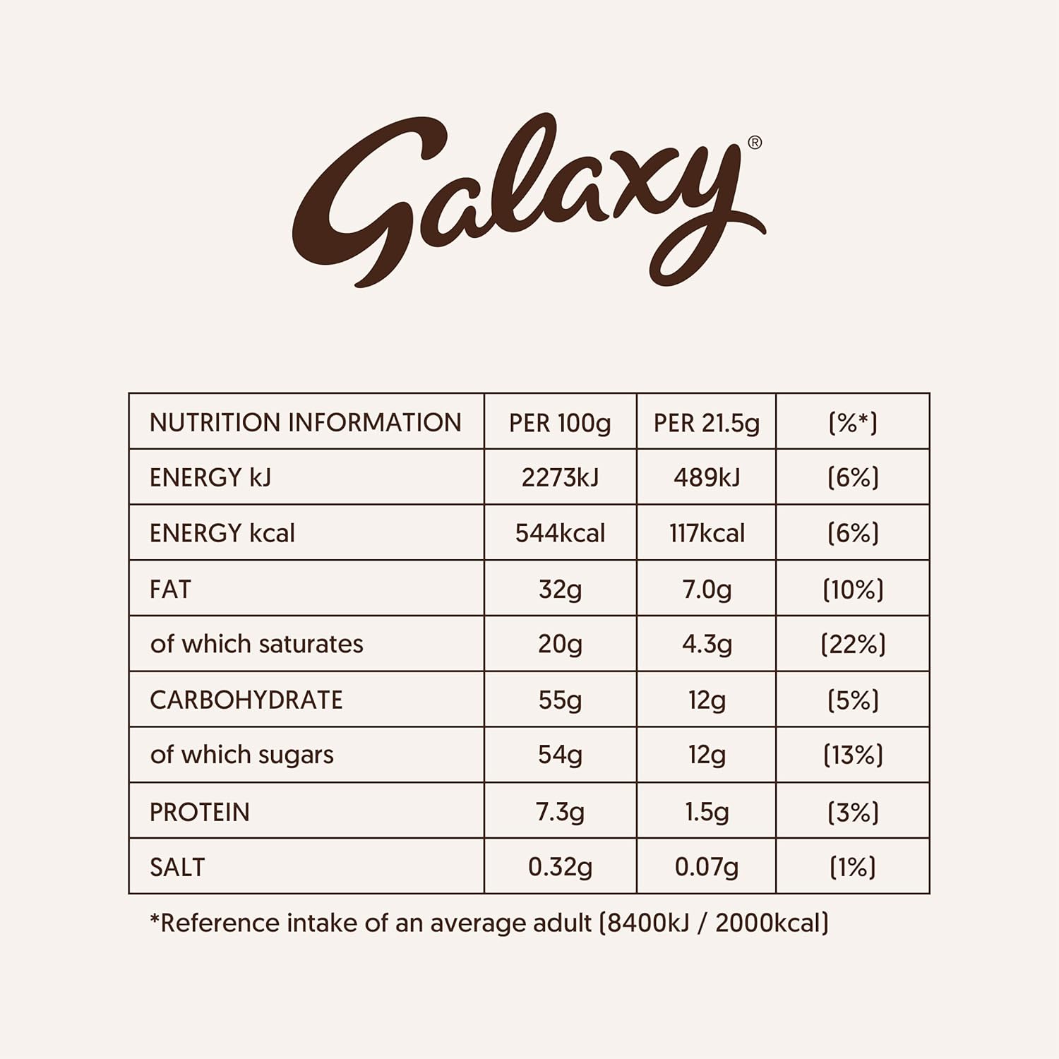 Galaxy Smooth Milk Chocolate Bar, Sharing Chocolate, 180g 3