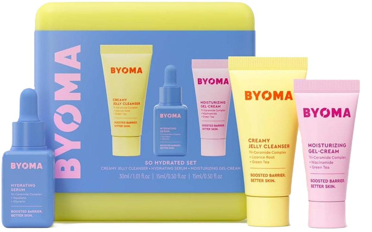 BYOMA So Hydrated Set - Barrier Repair Skincare Set (30ml, 15ml, 15ml)