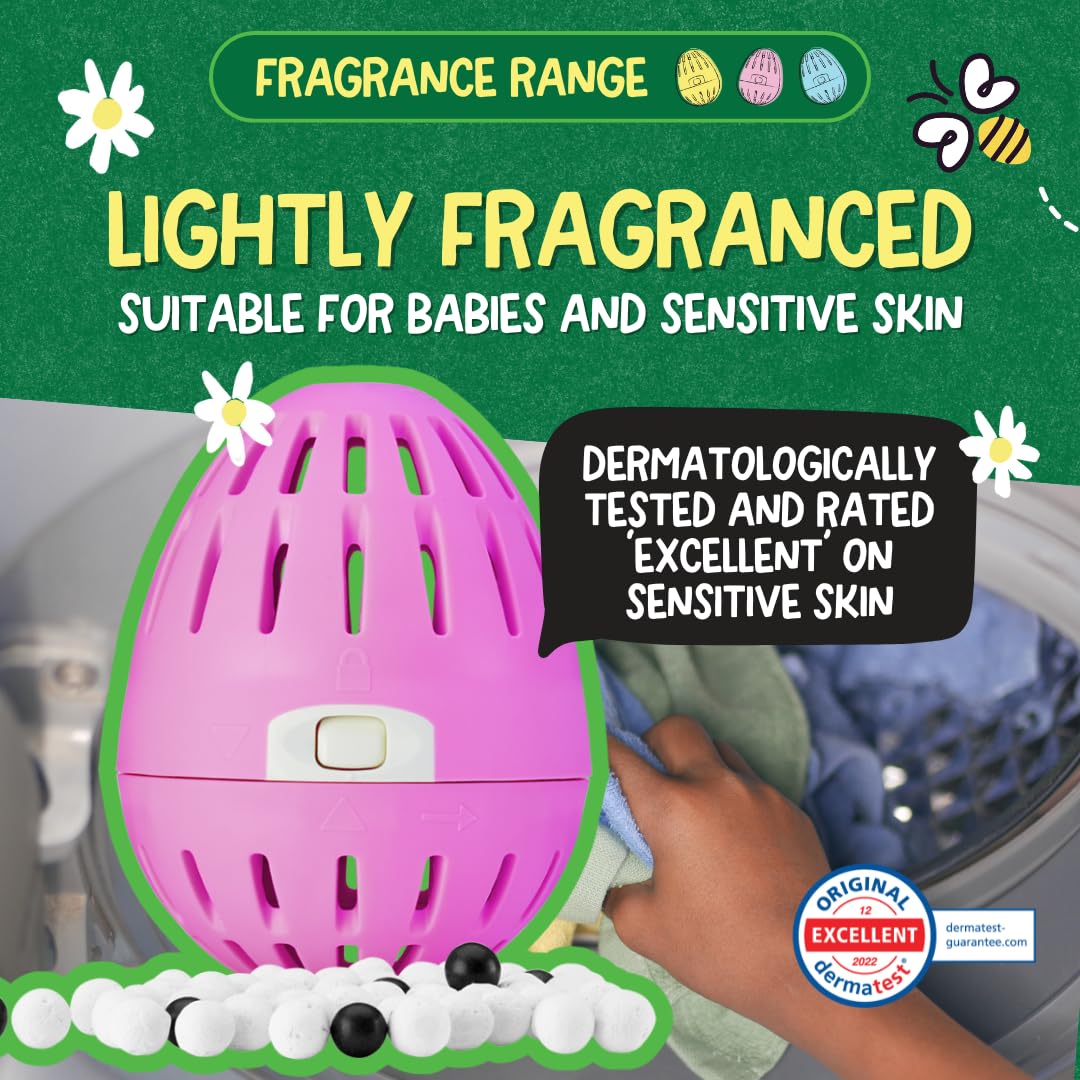 Ecoegg - Bio Detergent Refill Pellets (130g, 50 Washes, Pink Paradise Fragrance)