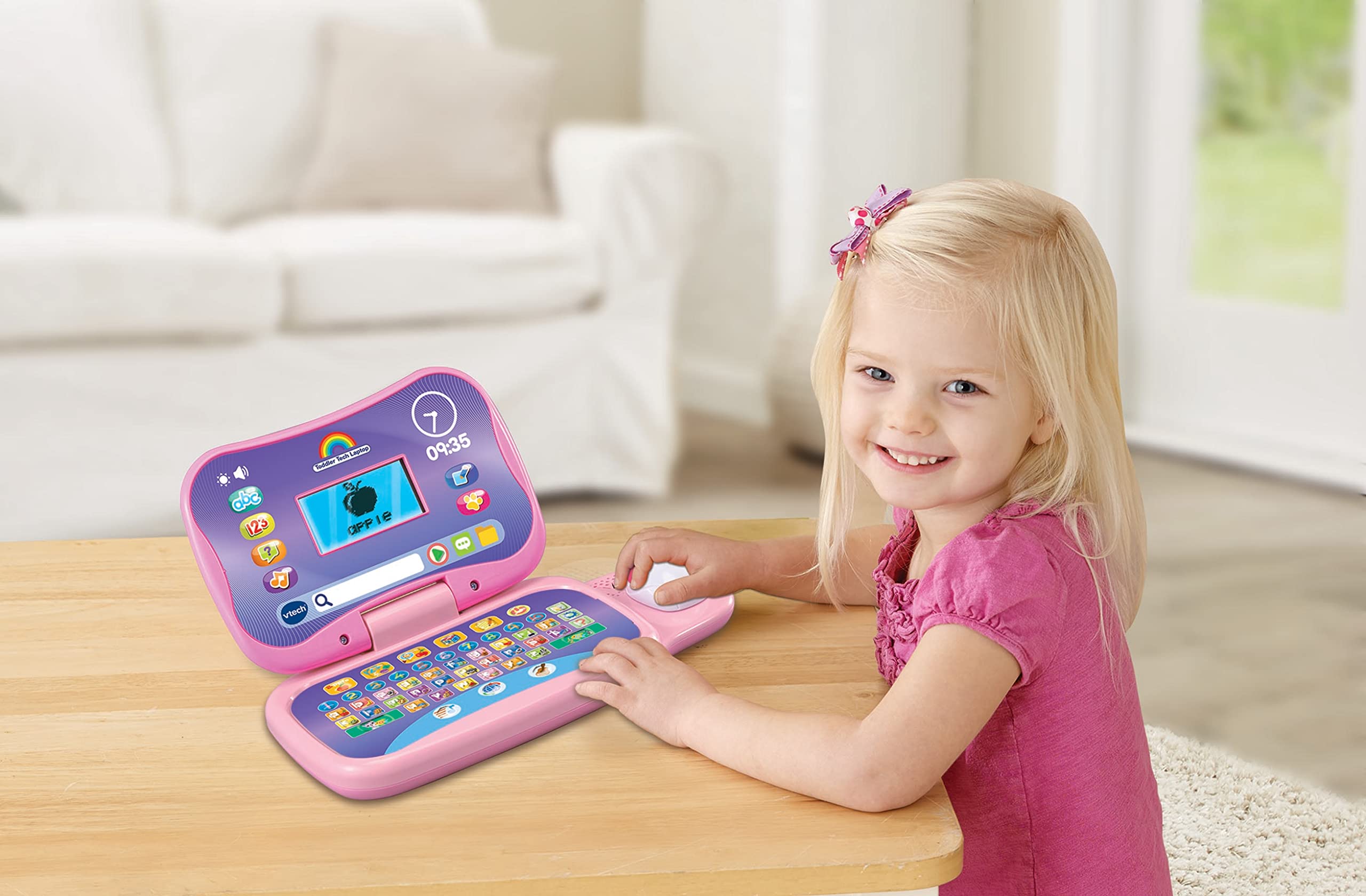 VTech Toddler Tech Laptop - Interactive Educational Computer Toy for Ages 2-5 | Pink 3