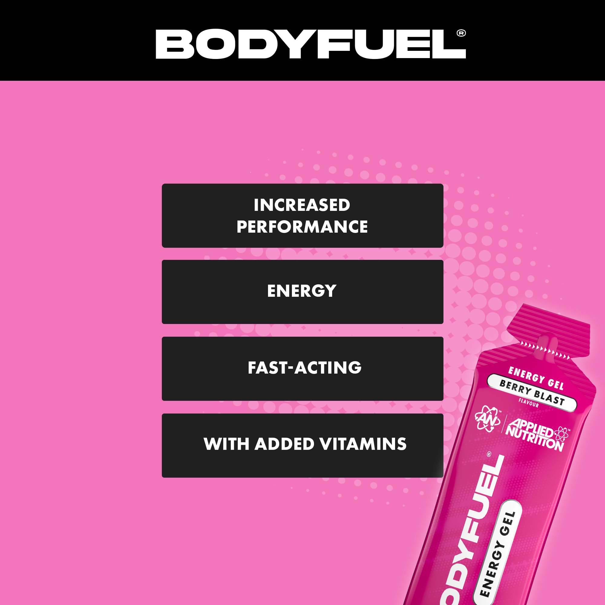 Applied Nutrition BodyFuel Energy Gel - 23g Fast Carbs | Zero Sugar | Vitamin C & B Complex | 20 Servings 3