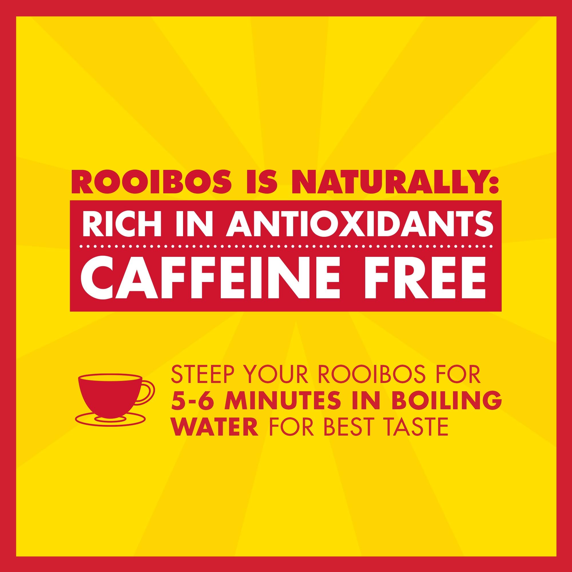 BOS Organic Rooibos Caffeine Free Tea Bags - Classic Blend | 40 Count Carton | 100g 7