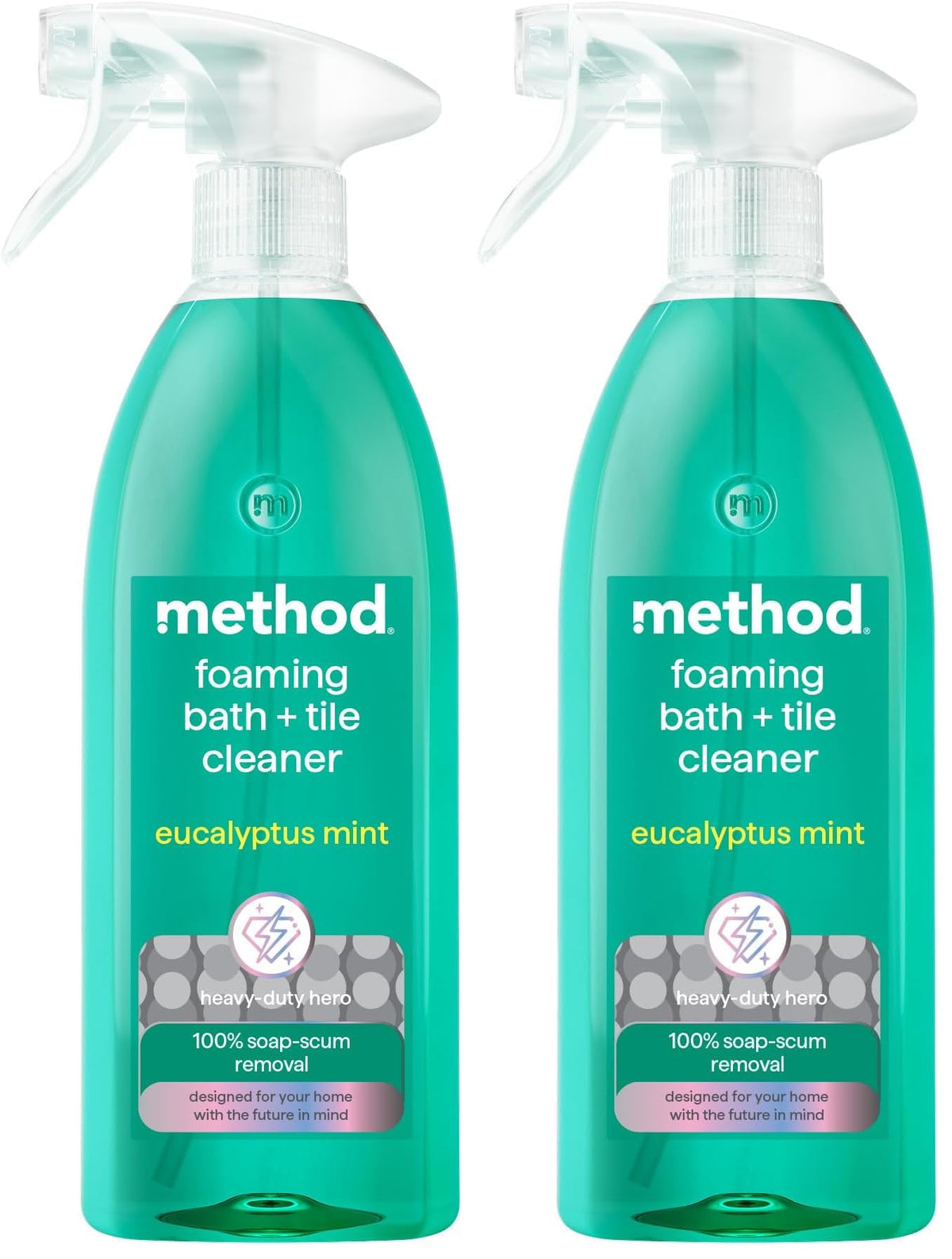 Method Foaming Bath and Tile Spray - Eucalyptus Mint - 828 ml - Pack of 2