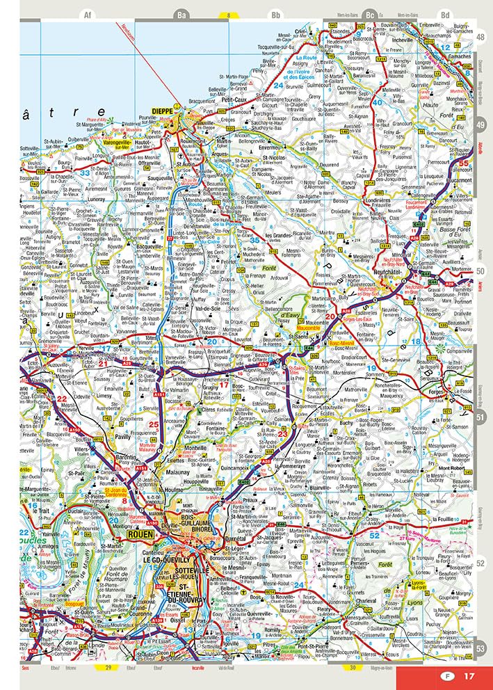 AA Easy Read France 2027 Spiral Bound Road Atlas | 1:250,000 Scale Mapping 4