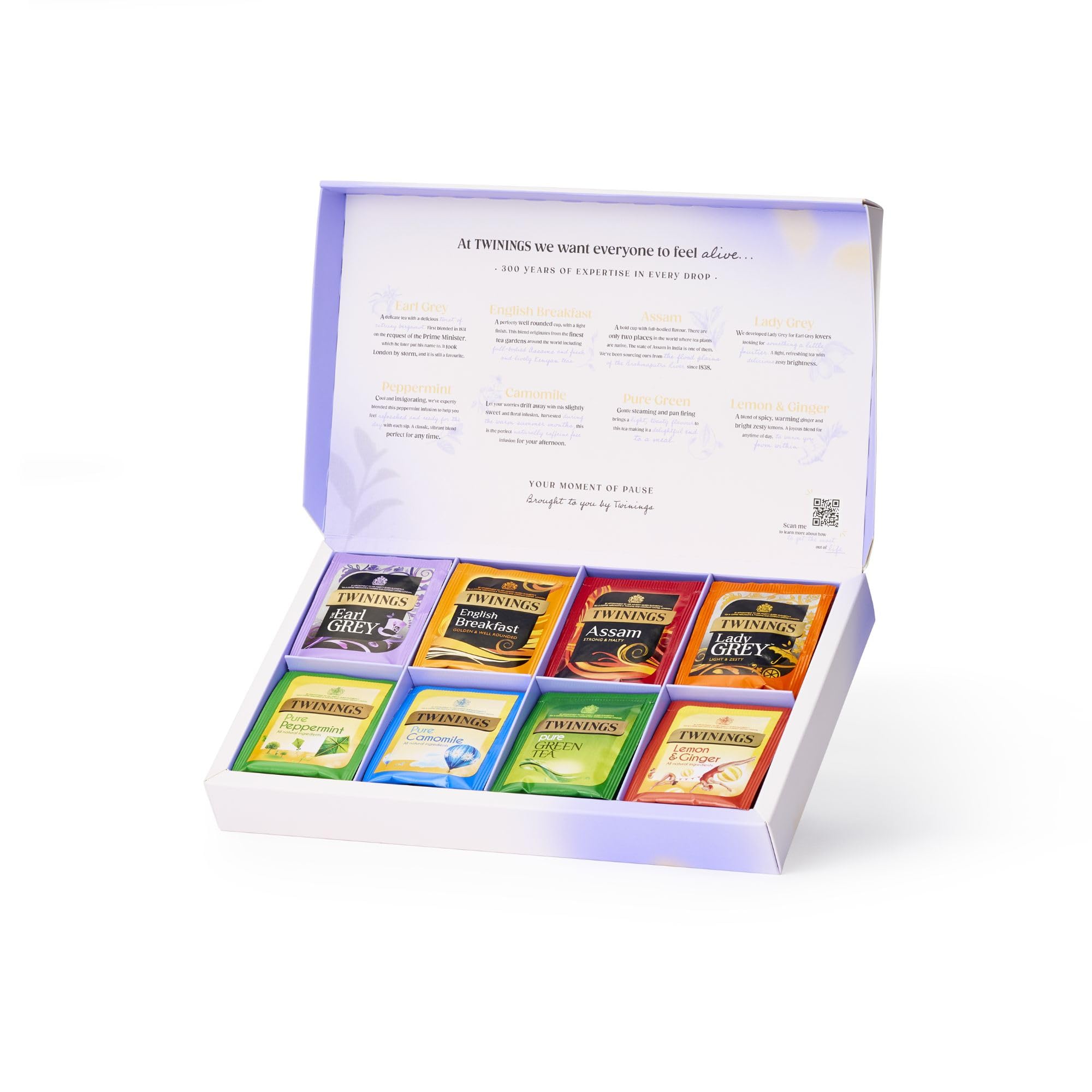 Twinings Favourites Collection Gift Box - 8 Bestselling Black Teas & Herbal Infusions | 40 Count
