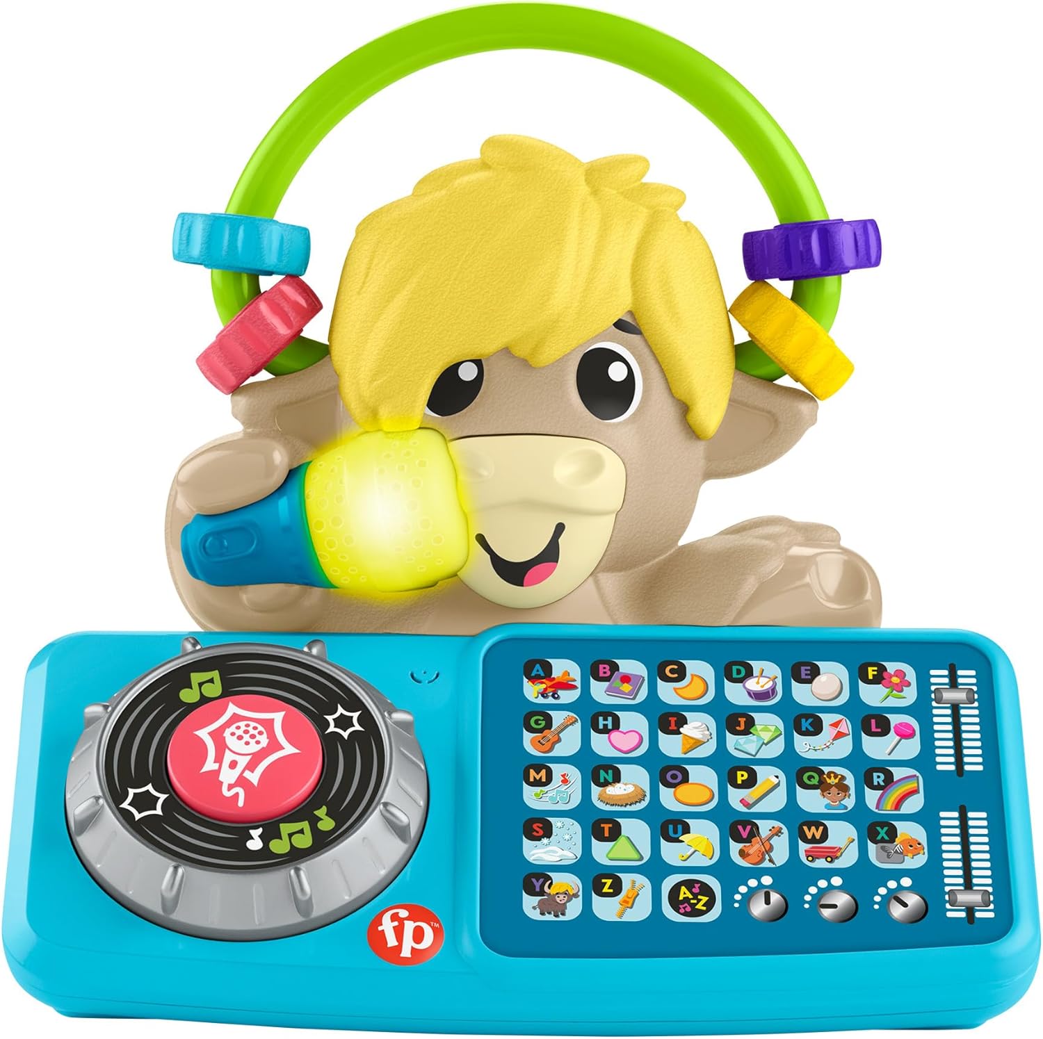 Fisher-Price Link Squad A to Z Yak Musical Learning Toy - Interactive DJ Playset for Toddlers 9M+ 1