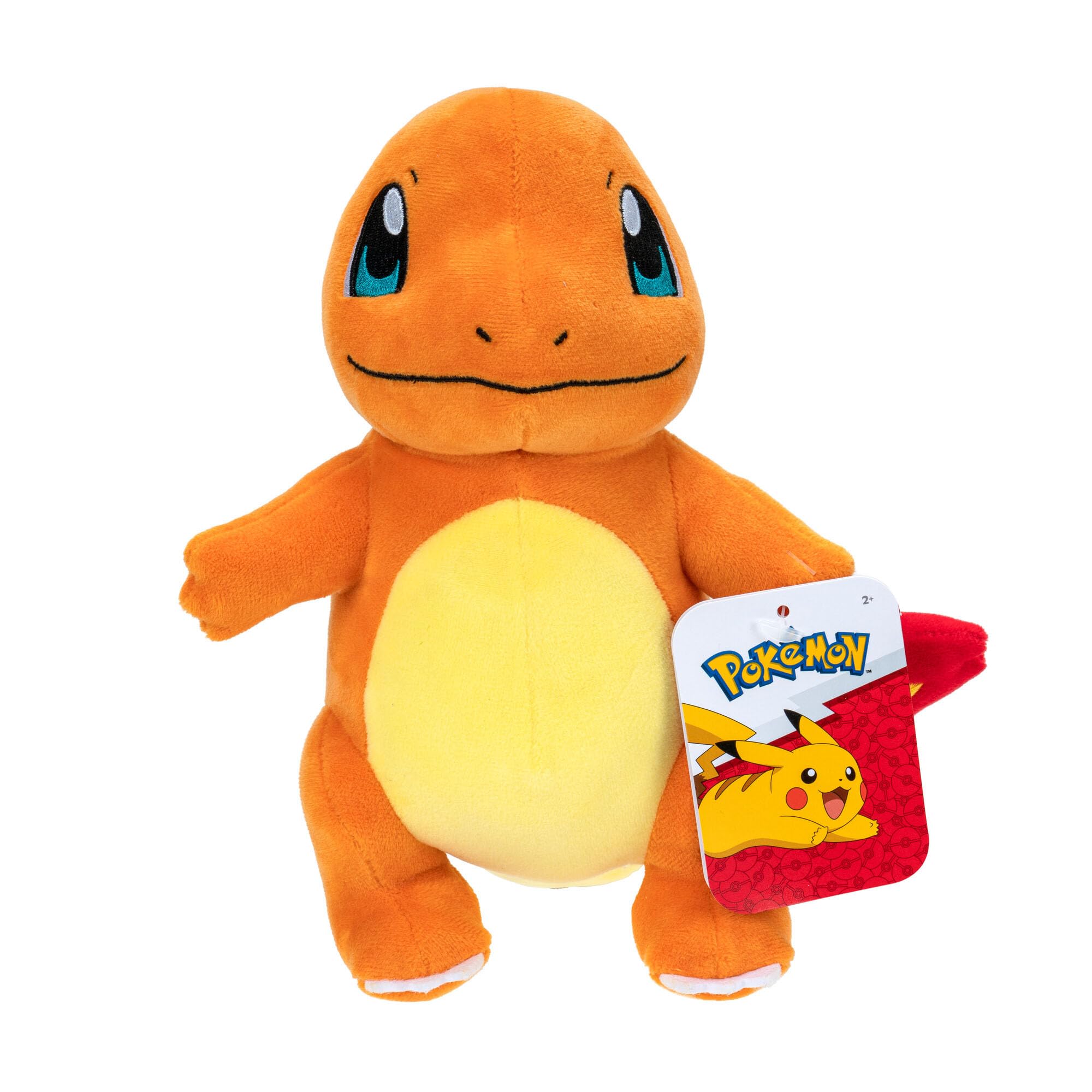 Pokémon Charmander 8-Inch Soft Plush Doll | Orange Polyester | Ages 3+