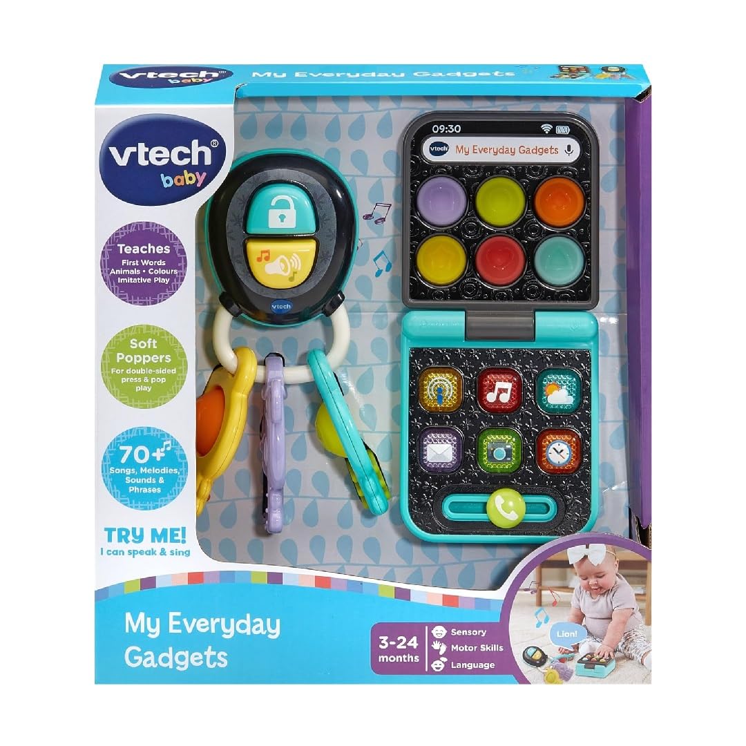 VTech Baby My Everyday Gadgets - Pretend Play Toy Keys and Phone with Lights & Sounds 1