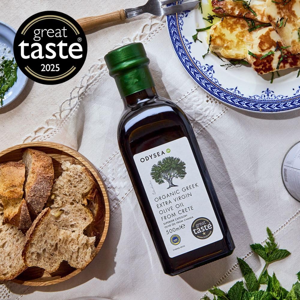 Odysea Organic Greek Extra Virgin Olive Oil, PGI Chania, 500 ml 5