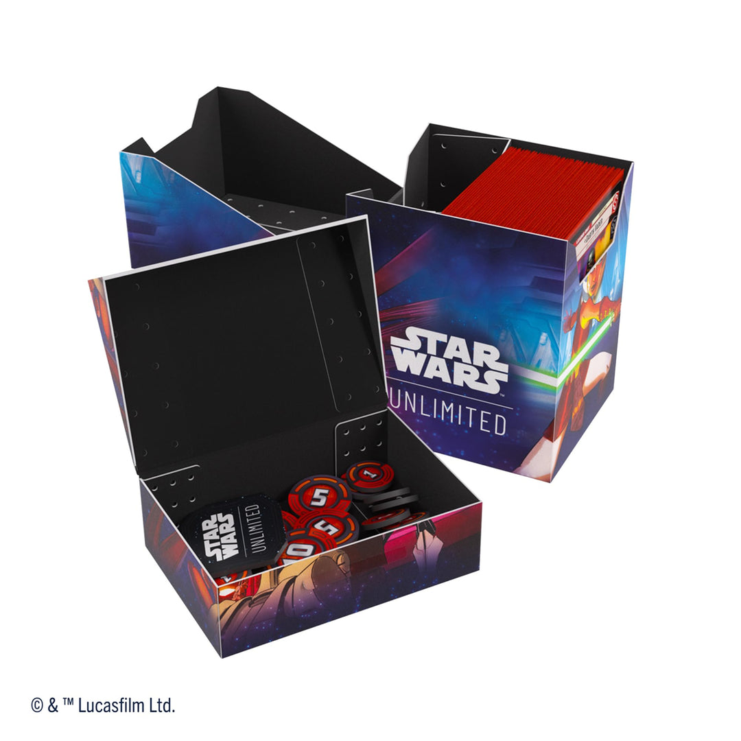 Gamegenic Star Wars Unlimited Soft Crate - Deck Box with Token Storage for Ahsoka Tano & General Grievous