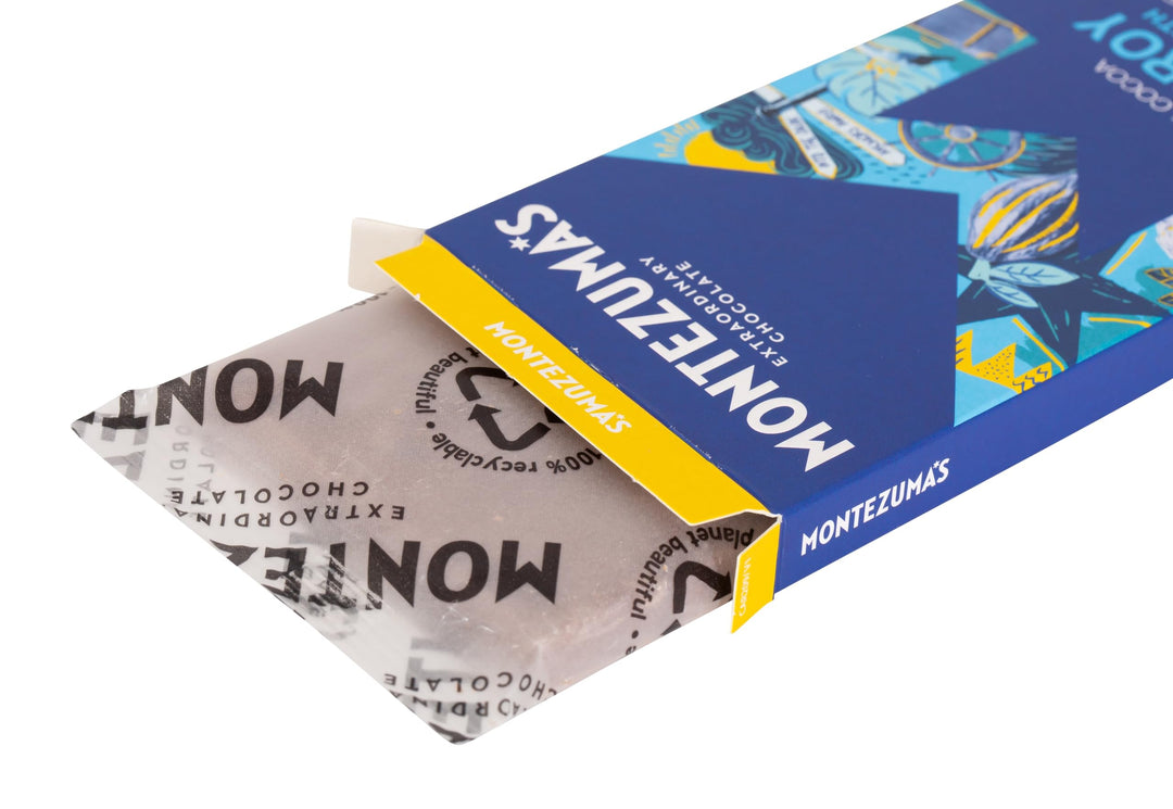Montezuma - FitzRoy 74% Cocoa Dark Chocolate Bar Organic Vegan Gluten-Free