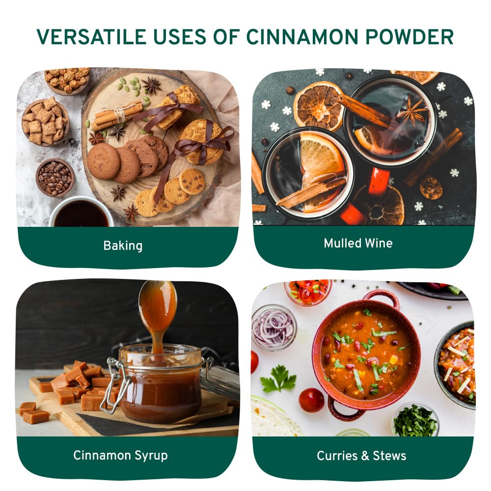HANDPICK - Cinnamon Powder (200g/7oz) Non-GMO & Raw Ground Cinnamon in Resealable Pouch 9