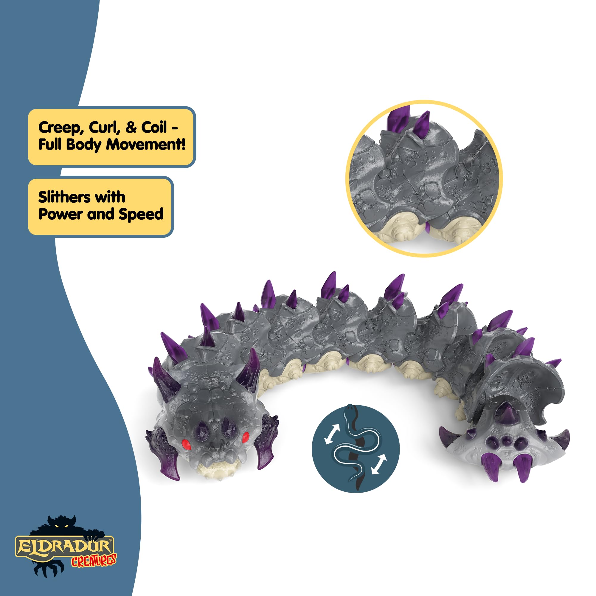 Schleich 70830 Shadow Worm - Fantasy Action Figure from Eldrador Creatures, Ages 3+ 15