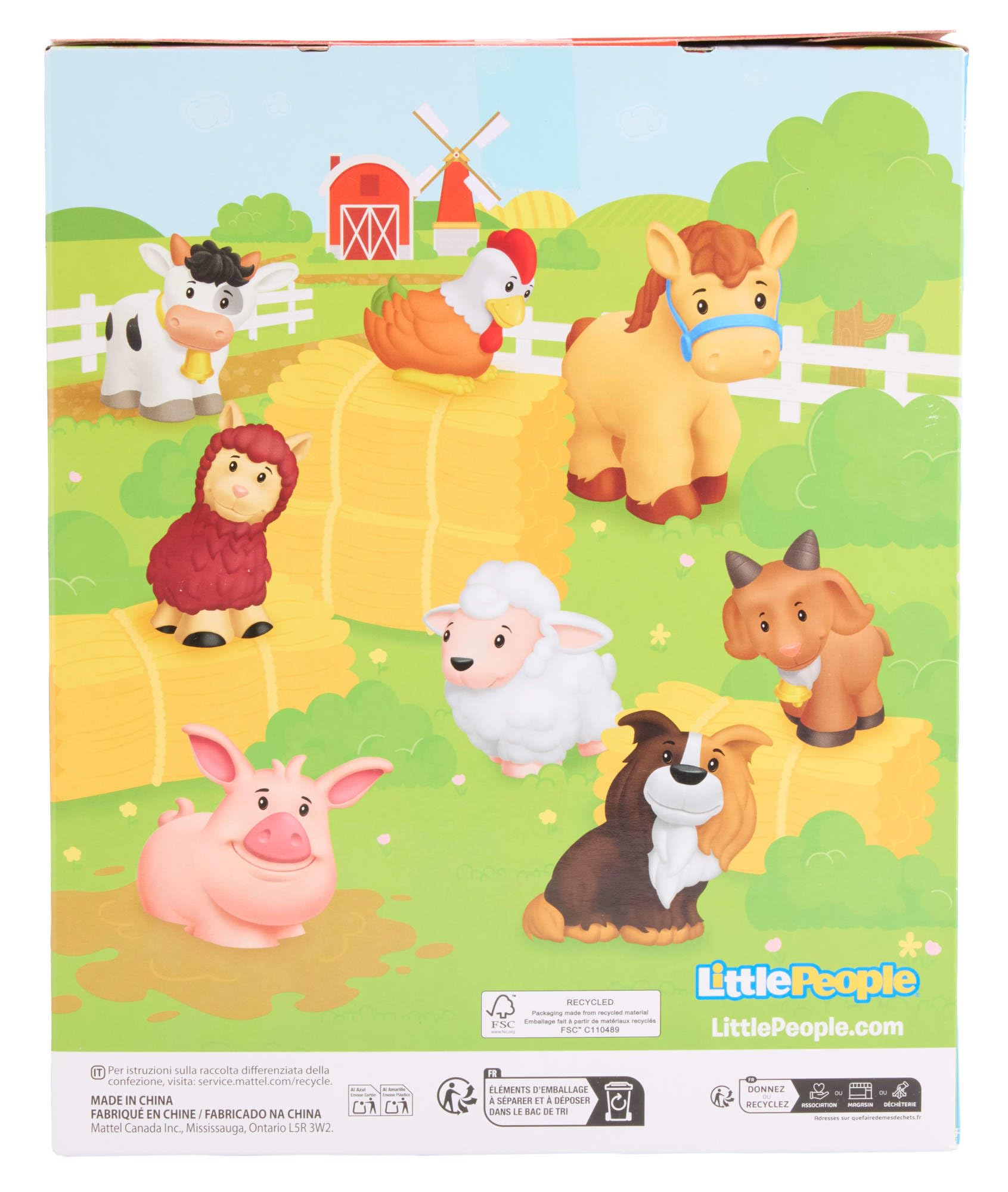 Fisher-Price Little People Farm Animal Friends 8-Piece Figure Set for Toddlers Ages 1+ 5