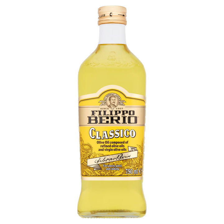 Filippo Berio Classico Olive Oil, Cold Pressed, 750ml Glass Bottle