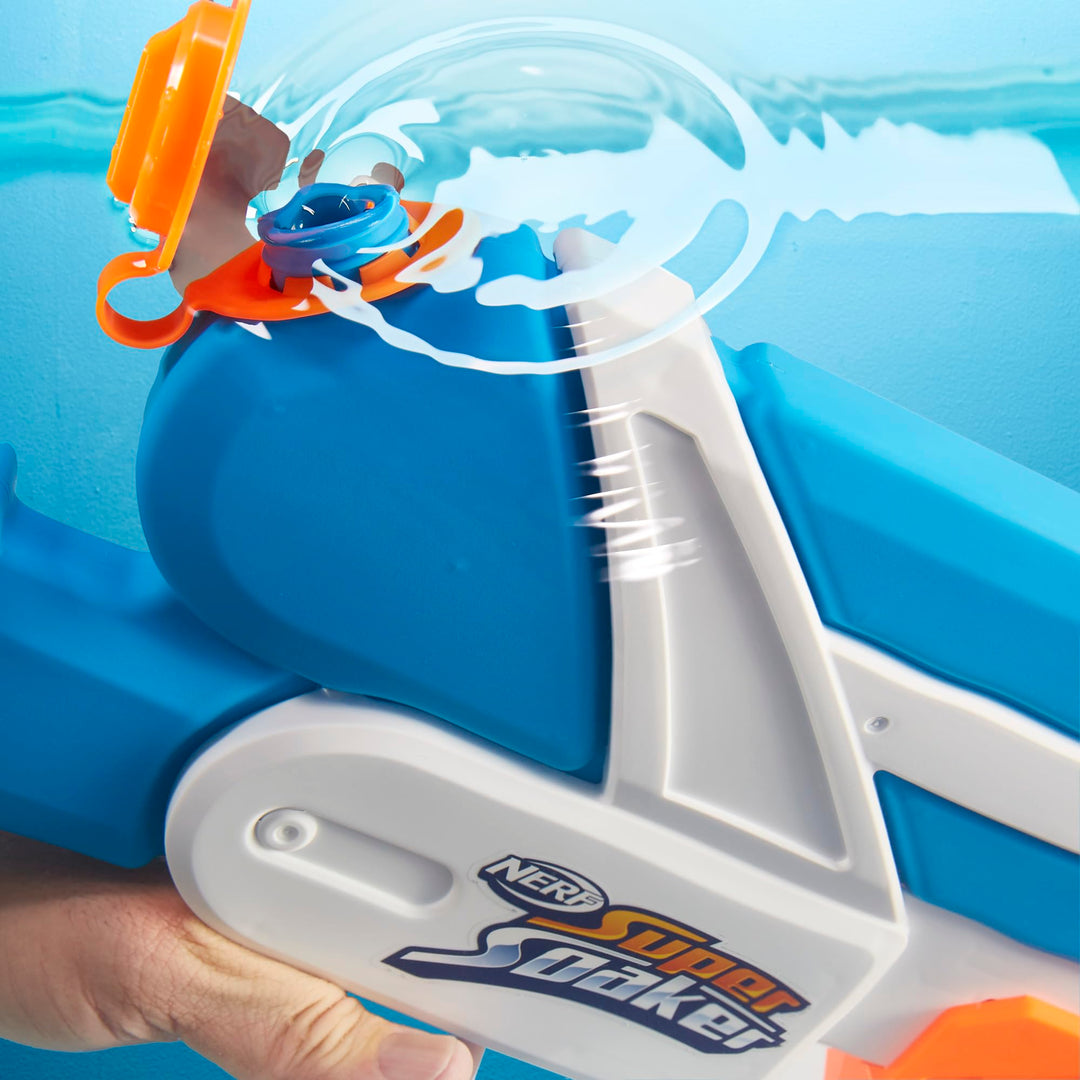 Nerf Super Soaker Twister Water Blaster - 2 Twisting Streams, 37 fl. oz. Tank
