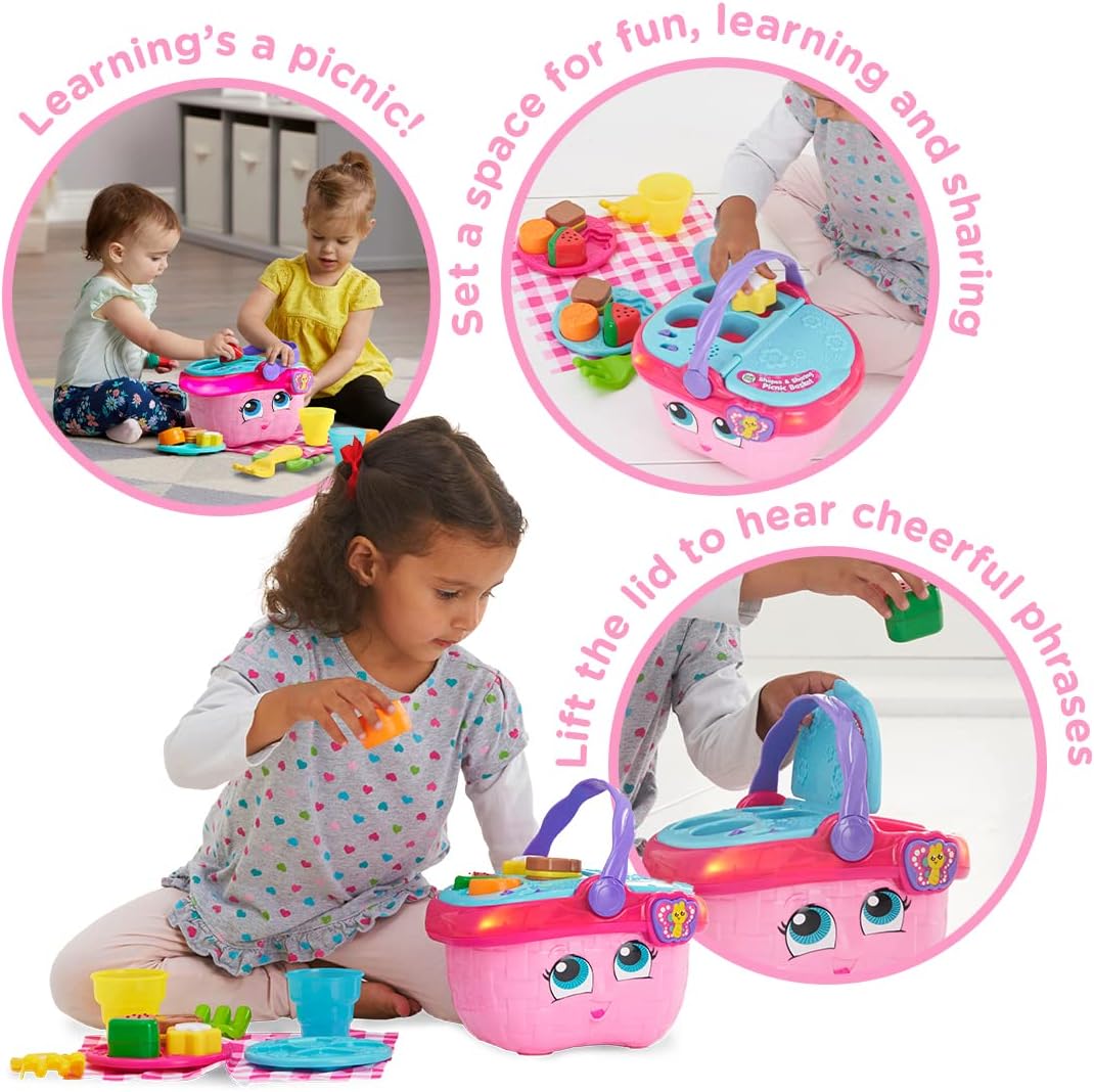 LeapFrog Shapes & Sharing Picnic Basket - Interactive Educational Toy for Ages 6-36 Months 16
