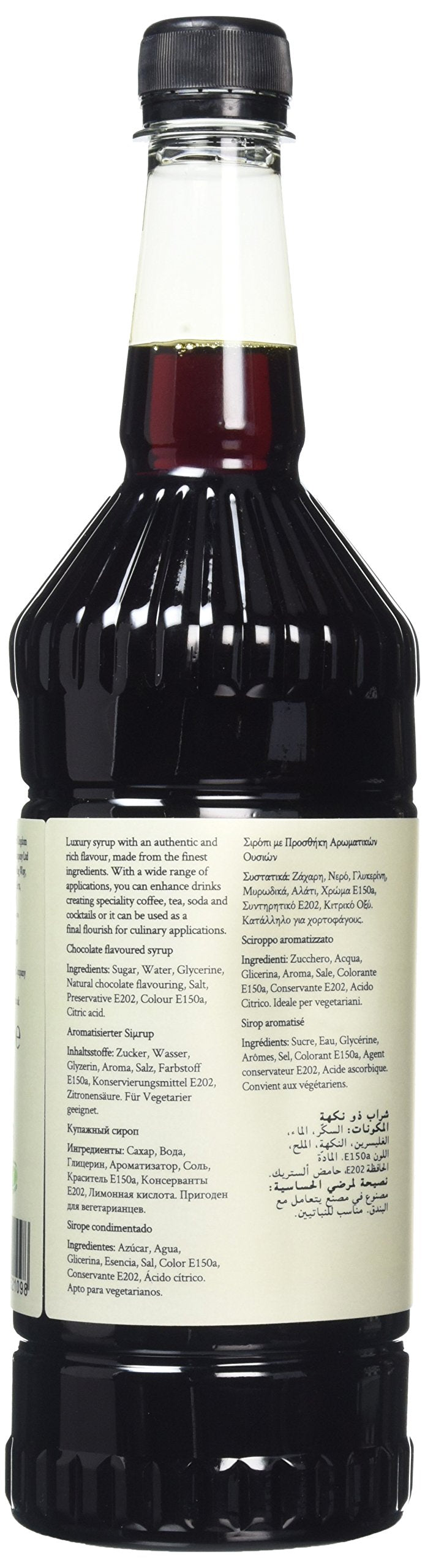 Simply Chocolate Syrup - 1 Litre Bottle | Dessert Topping for Ice Cream & Pancakes