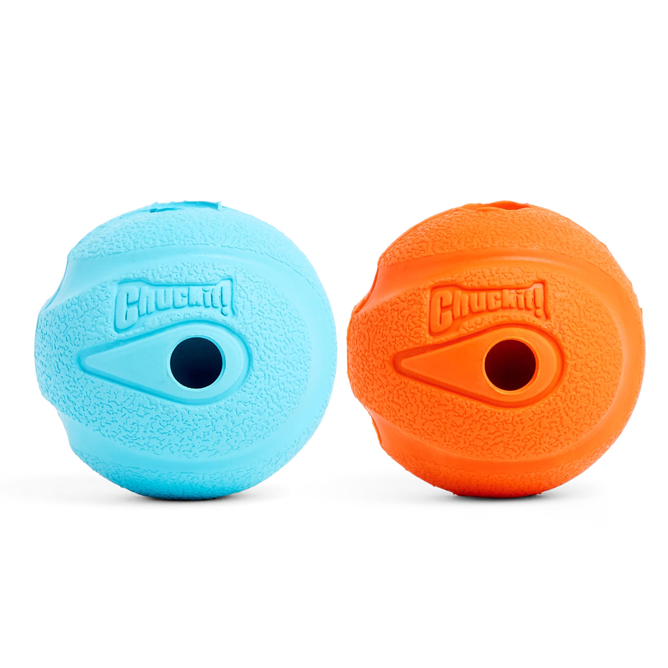 Chuckit! The Whistler Ball - Durable Rubber Dog Toy with Whistle | Small Size (Pack of 2)