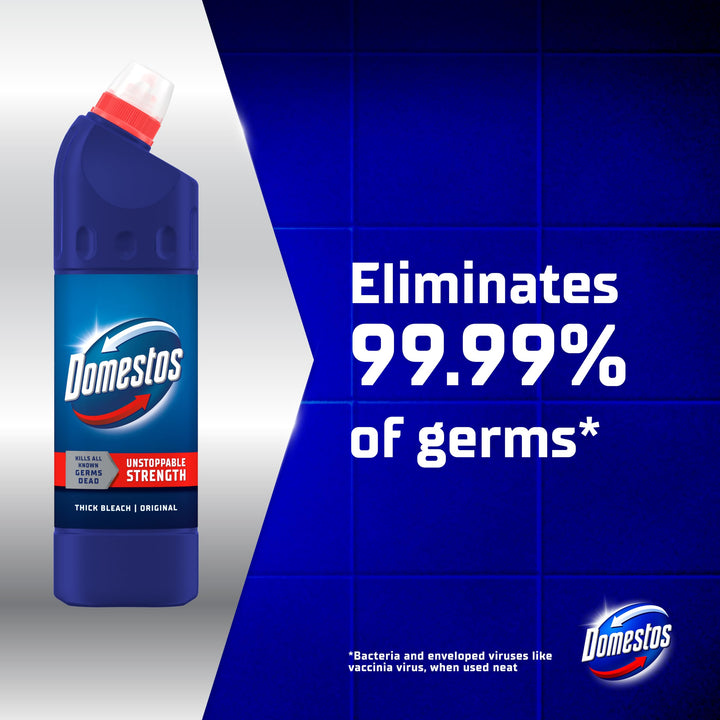 Domestos Original Thick Bleach 750ml - Toilet & Multi-Surface Cleaner