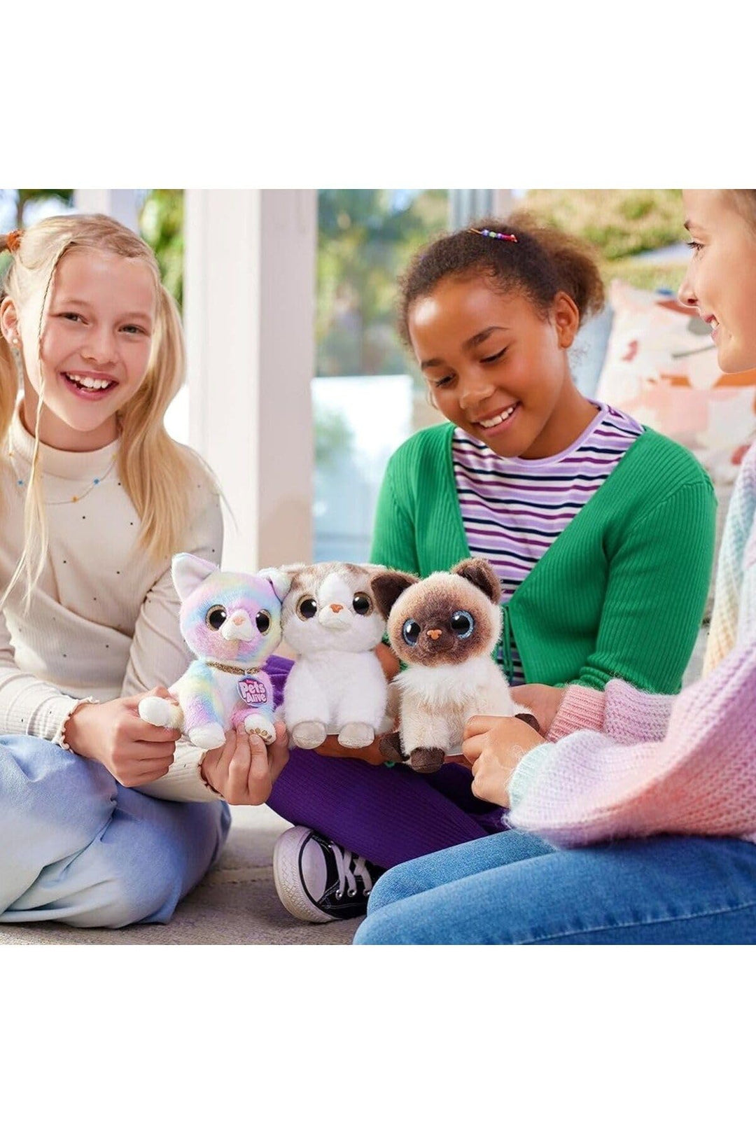 Pets Alive Smitten Kitten - Interactive Electronic Plush Toy with 10 Real Sounds, Ages 3+ (Ginger)