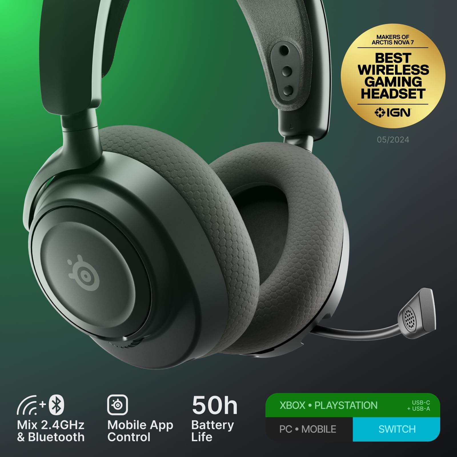 SteelSeries Arctis Nova 7X Wireless Gen 2 - Xbox & PC Gaming Headset with 2.4GHz + Bluetooth 11