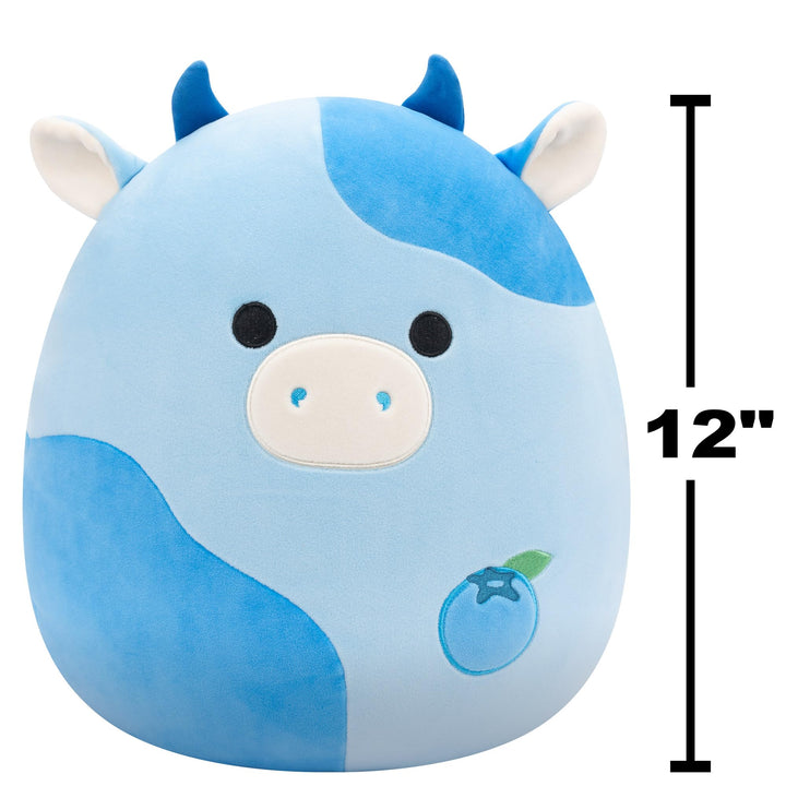Squishmallows Rutanya the Blueberry Cow - 12 Inch Super Soft Plush Toy
