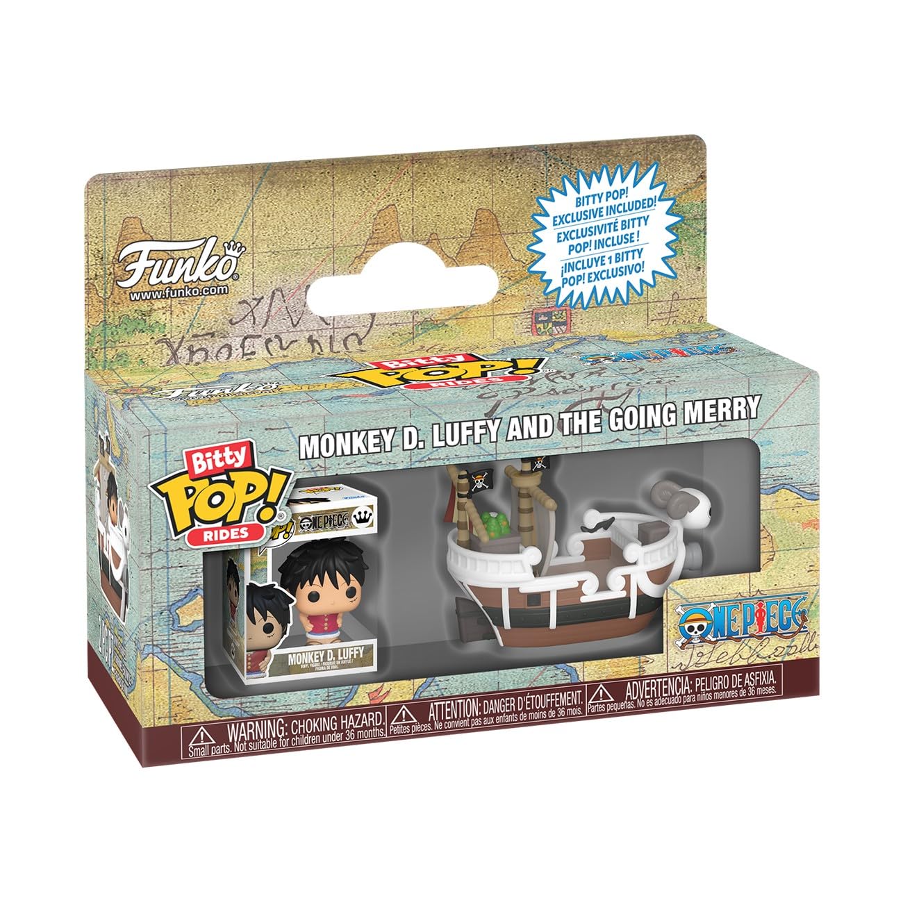 Funko Bitty Pop! Ride: One Piece - Going Merry with Luffy - Collectable Figure