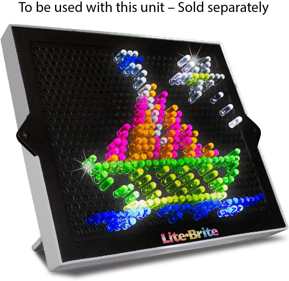 Lite Brite Peg & Template Refill Pack | Light Up Drawing Board with 100 Pegs & 8 Templates 3
