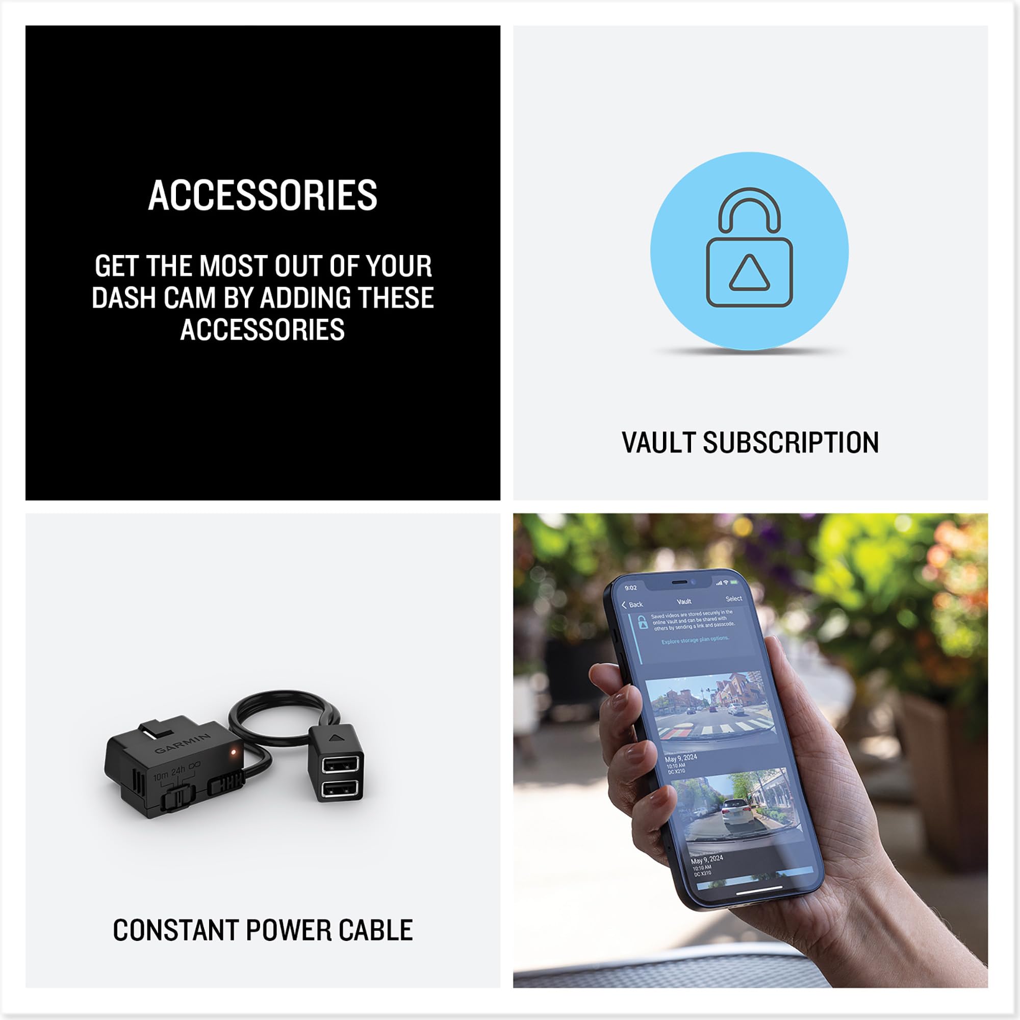 Garmin Dash Cam X310 - 4K Video, 140-Degree Field of View, Voice Controlled, Built-in GPS 14