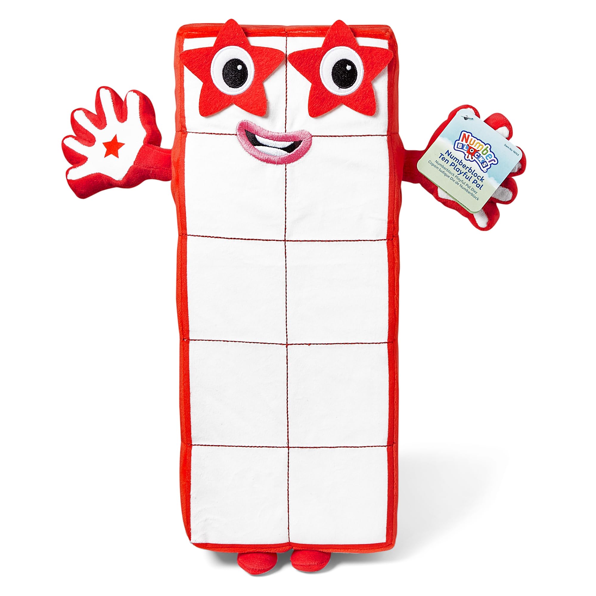 Learning Resources Numberblock Ten Playful Pal Plush - Educational Toy for Toddlers & Kids 1