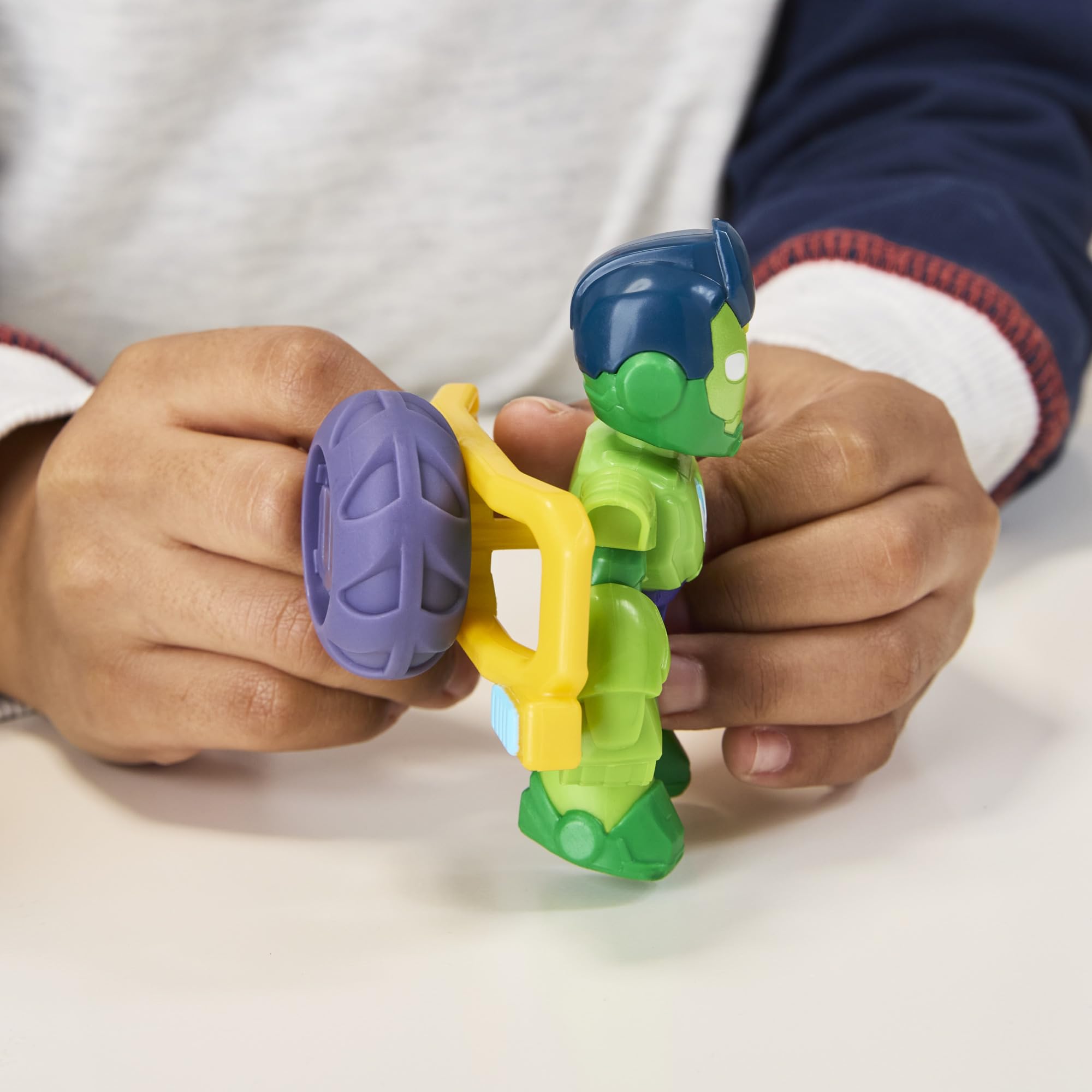 Marvel Iron Hulk Action Figure & Toy Vehicle Set with 2-in-1 Accessory | 7.6-CM Scale | Ages 3+ 8